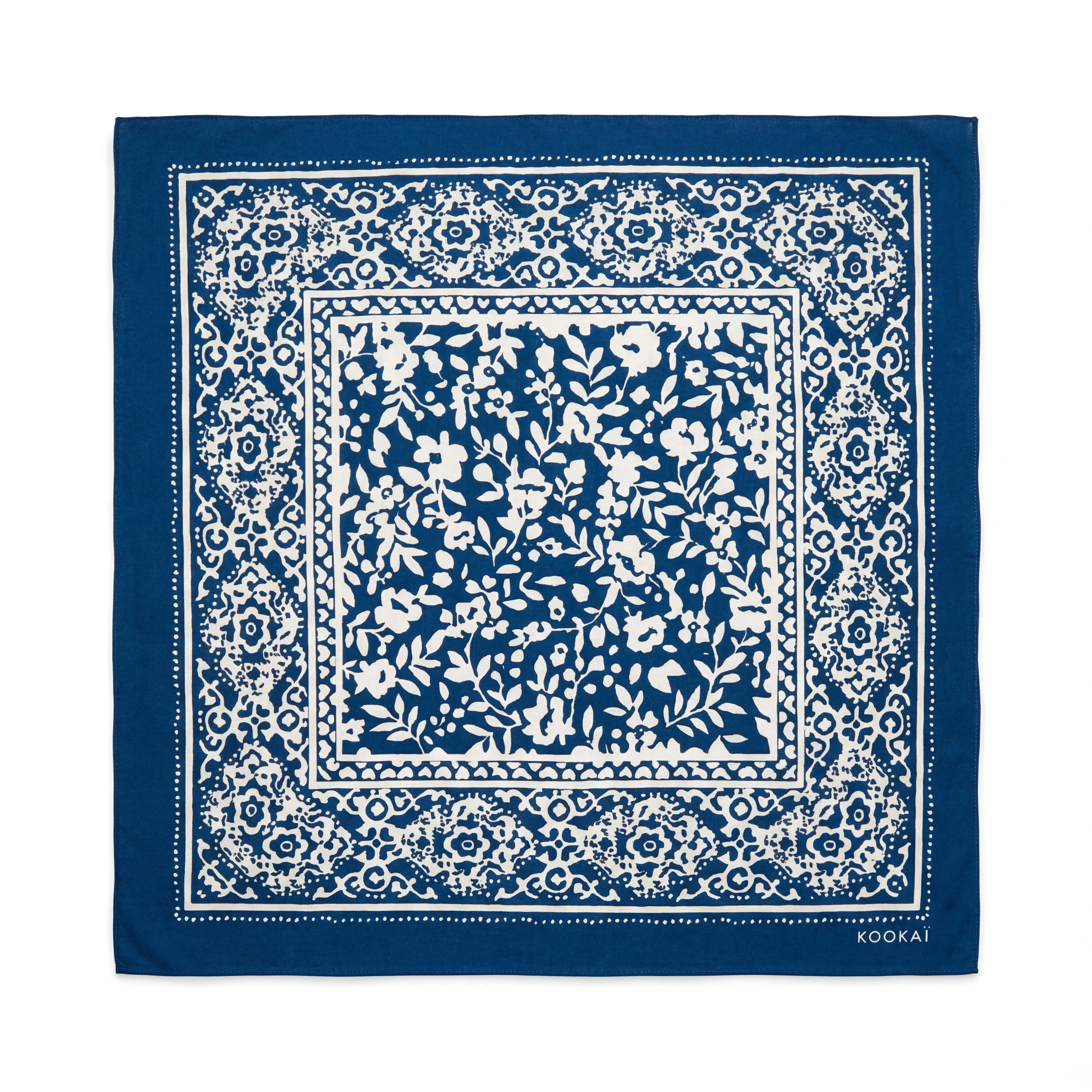 FOULARD COTON MODAL - CALY - MARINE - Image 2