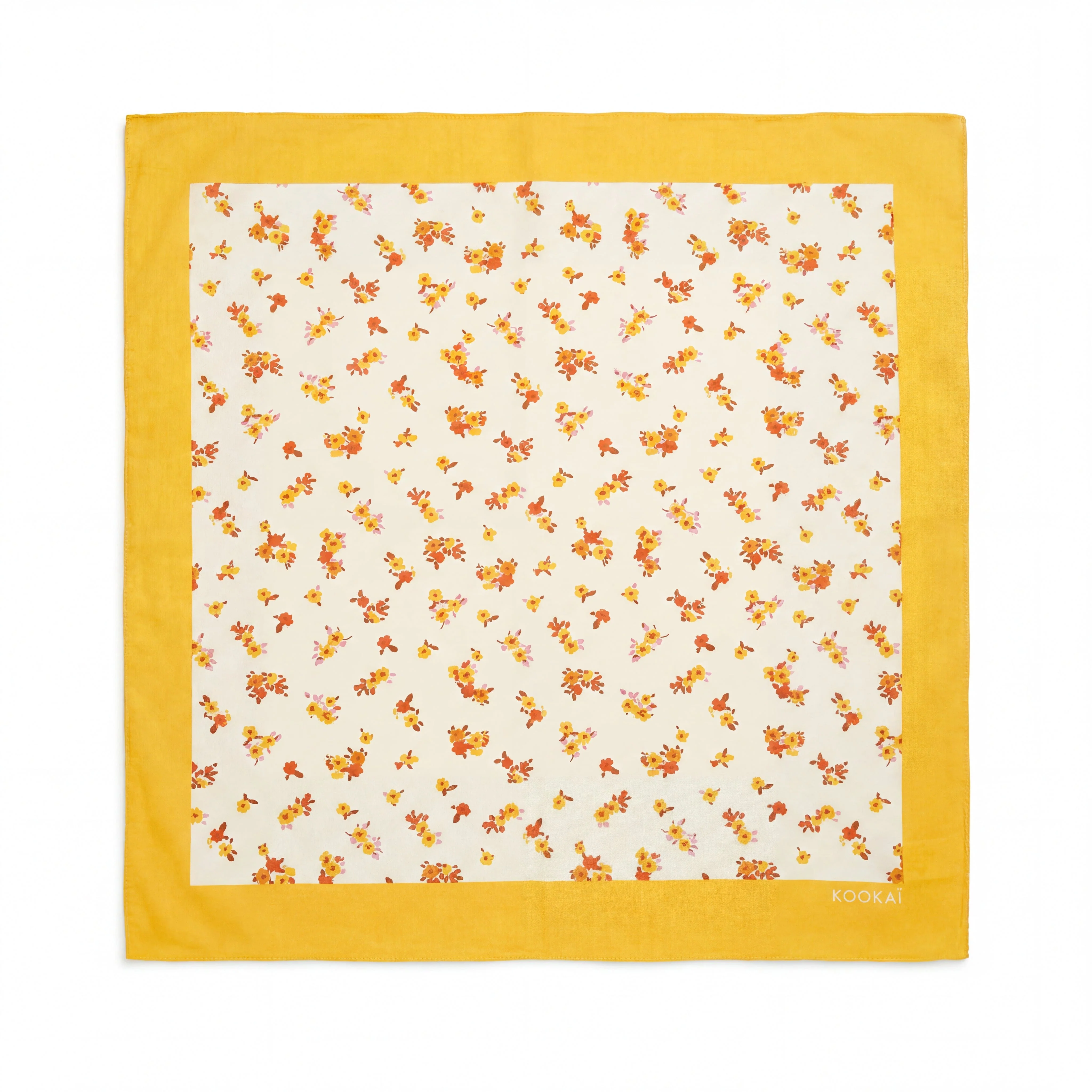 FOULARD 100% COTON - CLEMENCE - VANILLE - Image 2