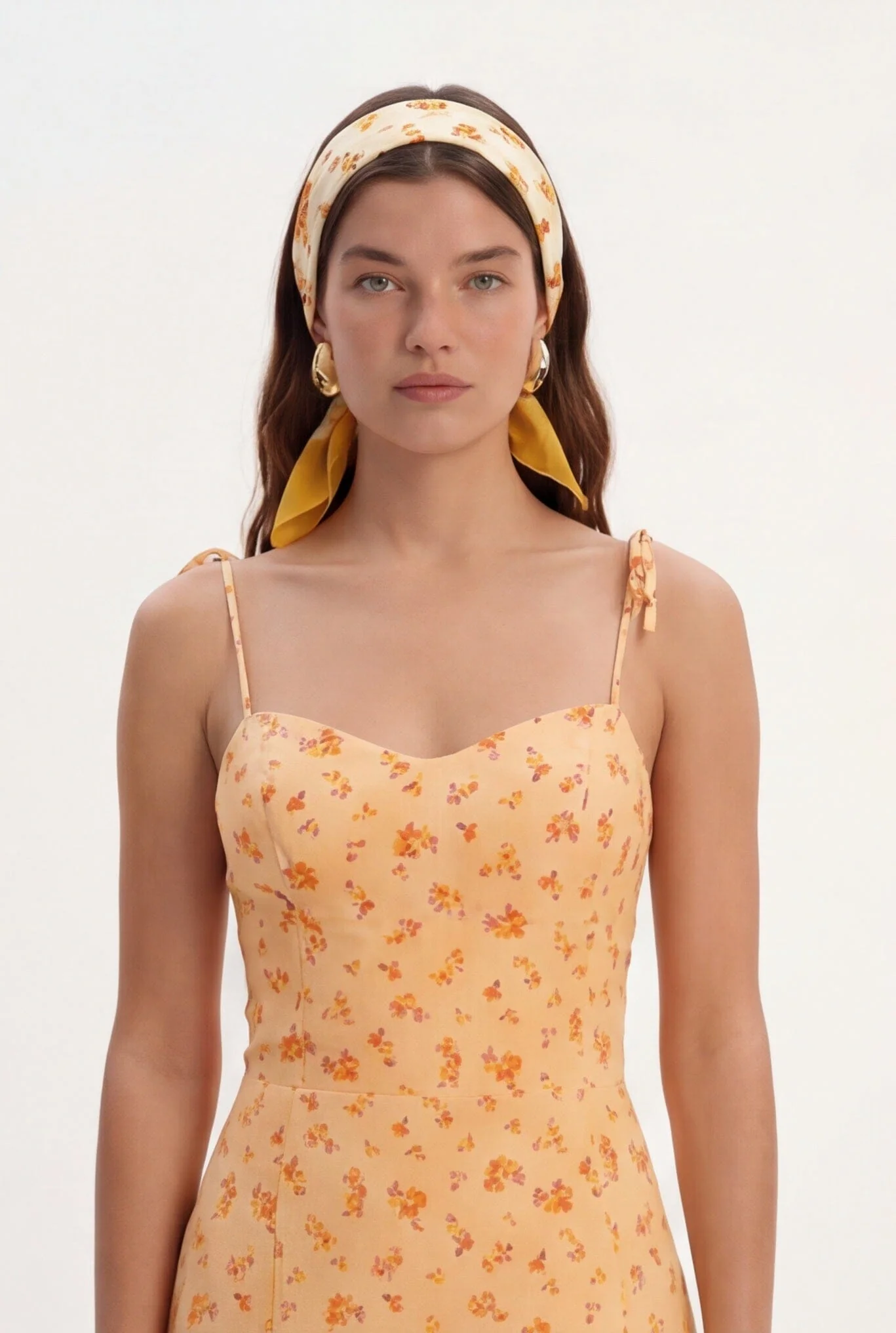 FOULARD 100% COTON - CLEMENCE - VANILLE - Image 5