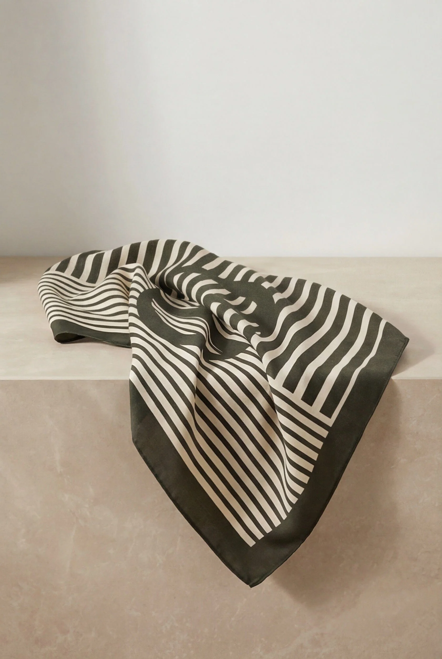 FOULARD COTON MODAL - COOPER - KAKI - Image 5
