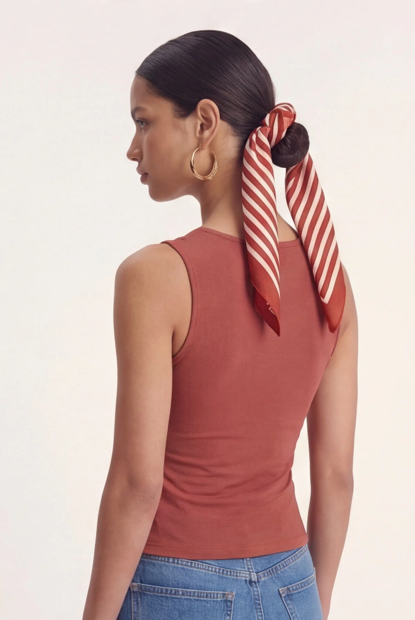 FOULARD COTON MODAL - COOPER - TERRACOTTA