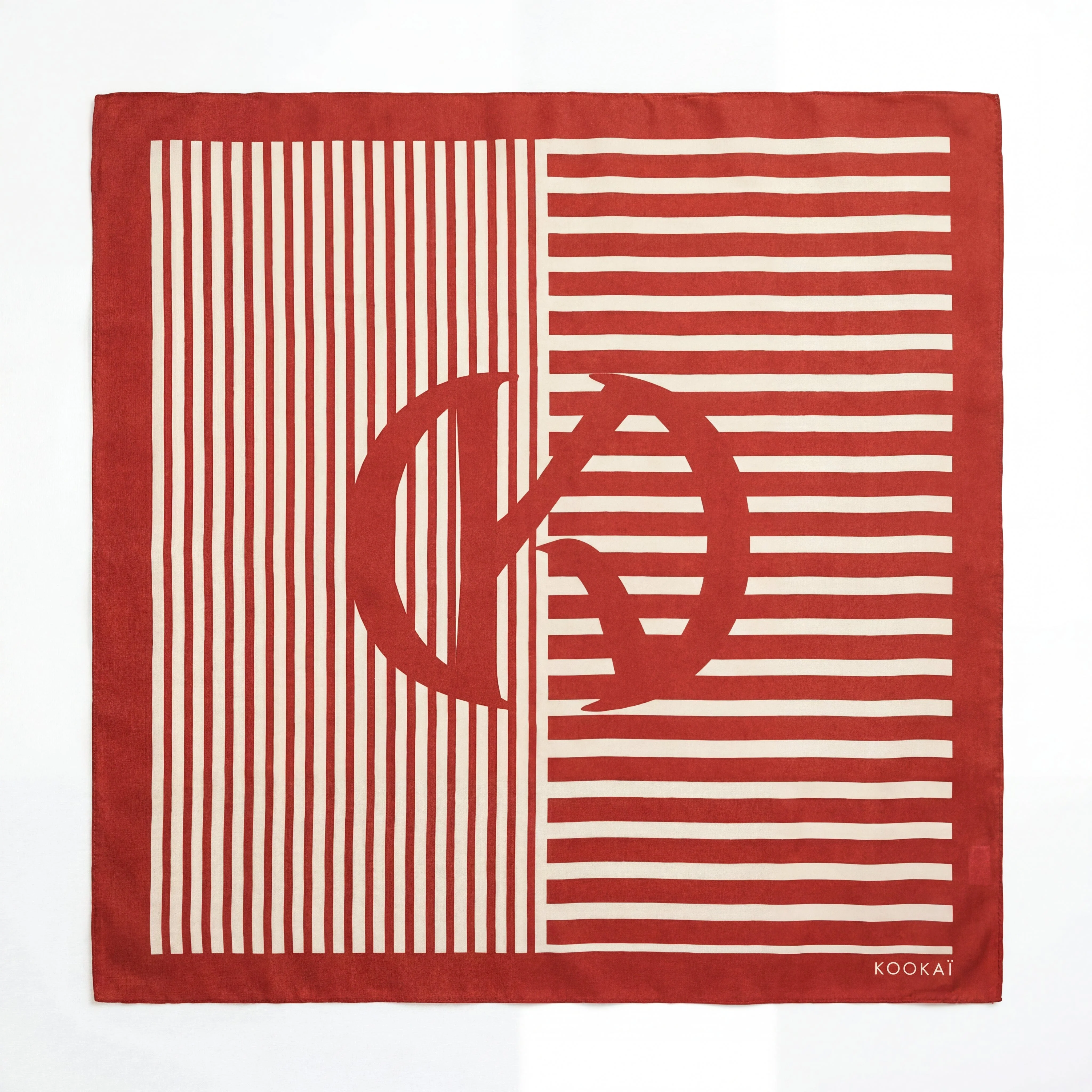 FOULARD COTON MODAL - COOPER - TERRACOTTA - Image 2