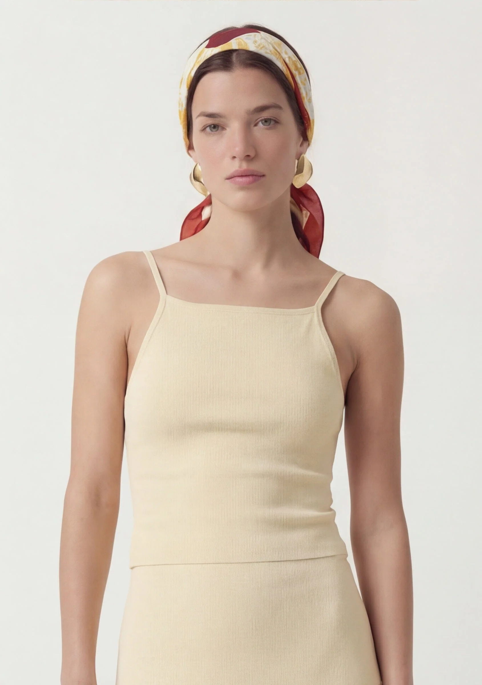 FOULARD COTON - CORAL - TERRACOTTA - Image 6