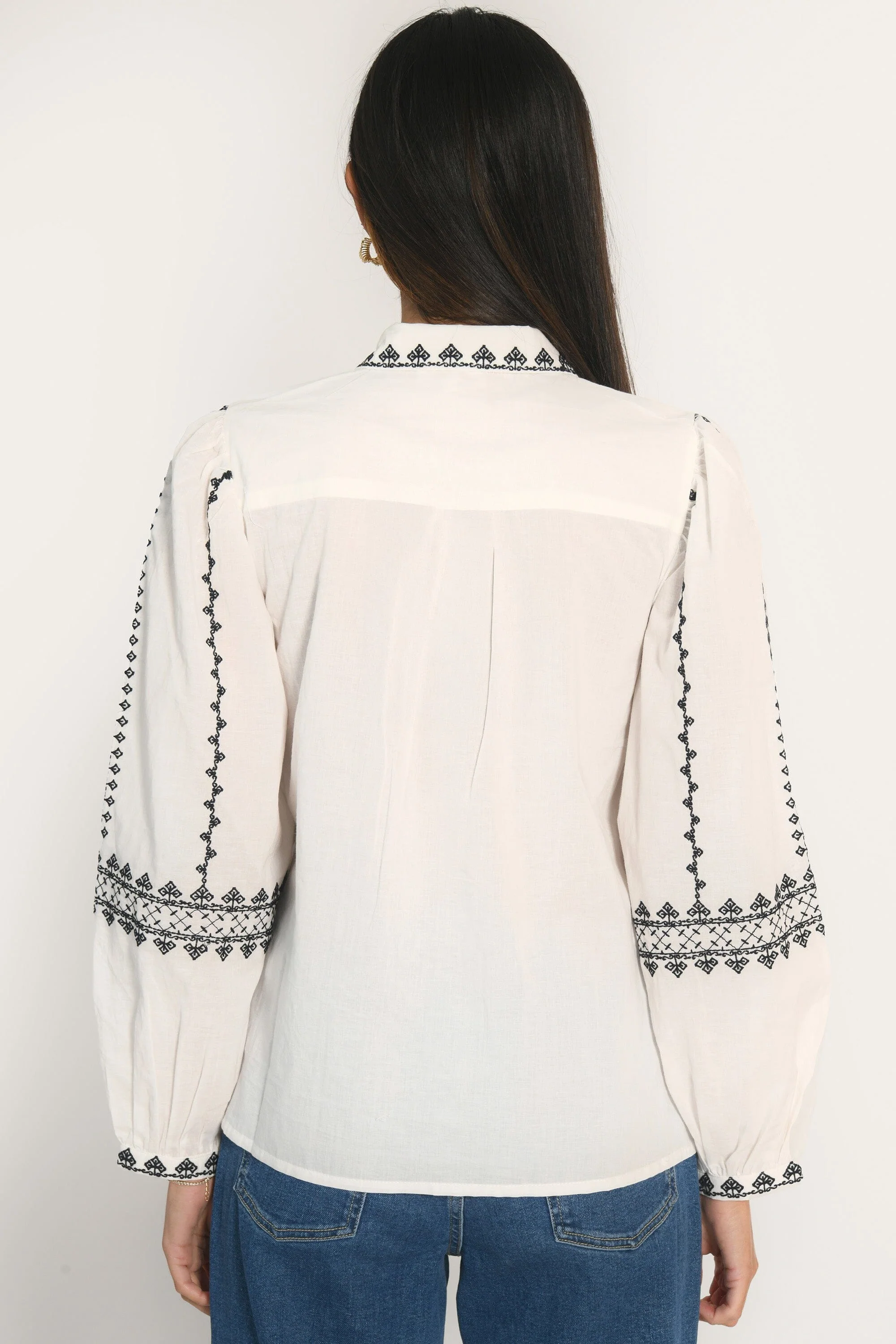 CHEMISIER BRODERIES  - AICHA - BLANC - Image 6