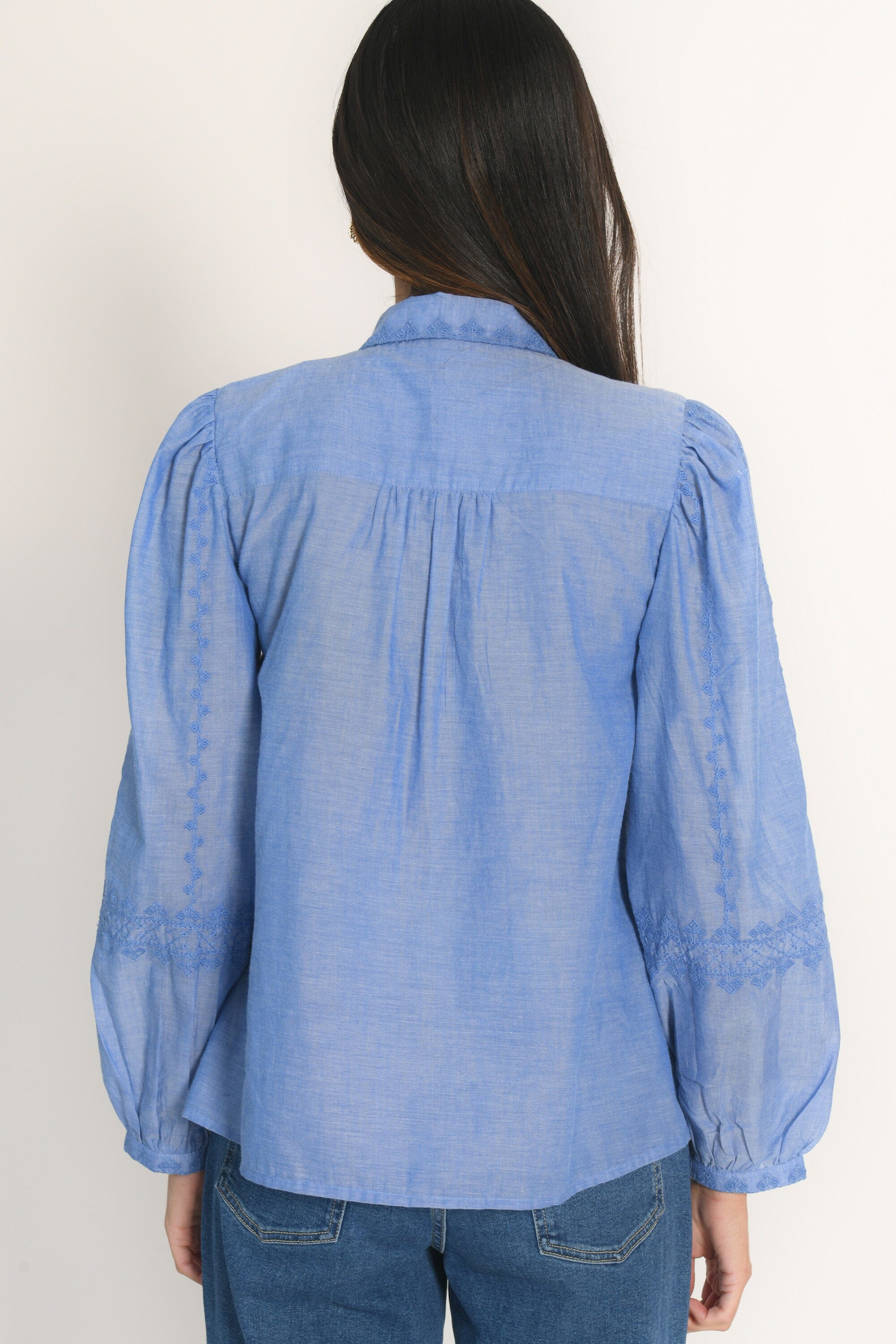 CHEMISIER BRODERIES - AICHA - CHAMBRAY - Image 7