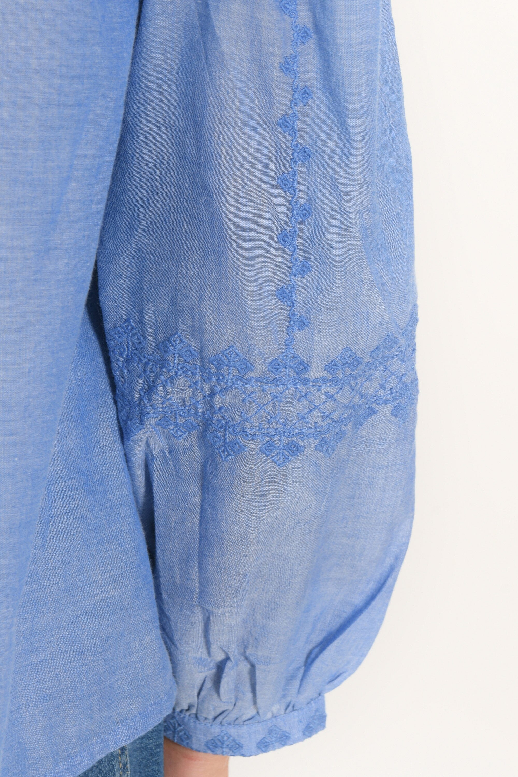CHEMISIER BRODERIES - AICHA - CHAMBRAY - Image 8