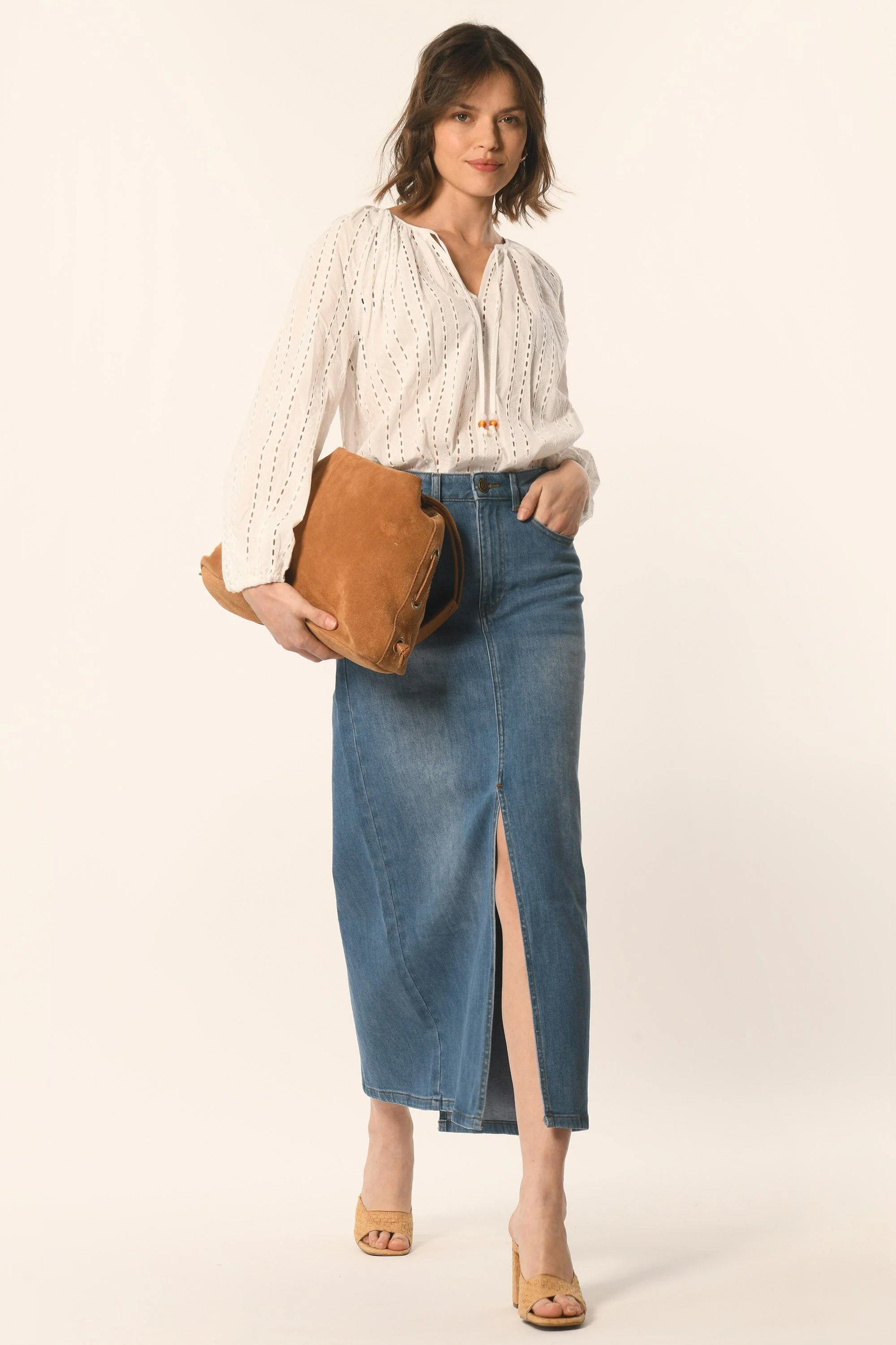BLOUSE - BLANC - ANAELLE - Image 3