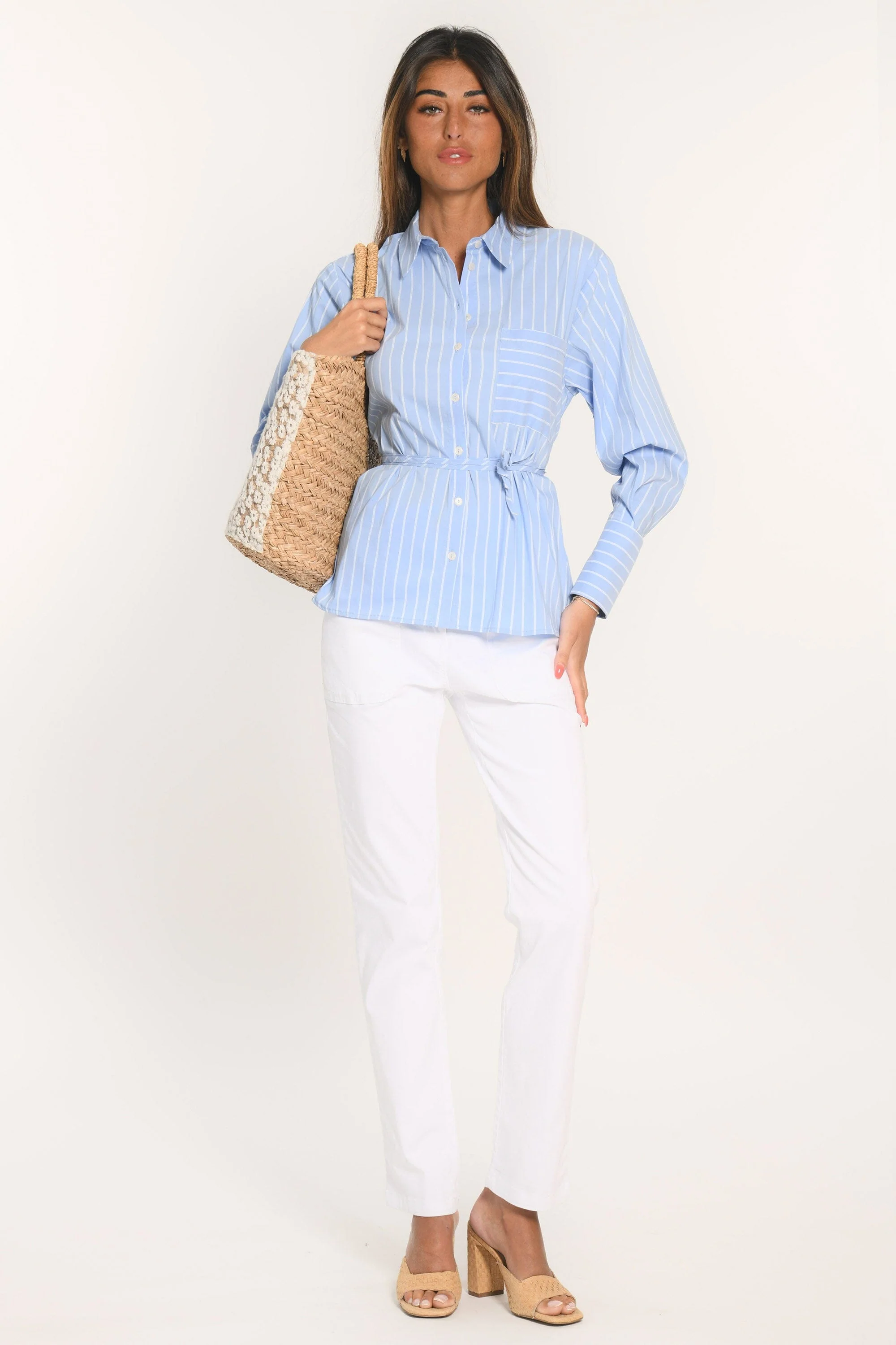 CHEMISE - AUSTIN - BLEU