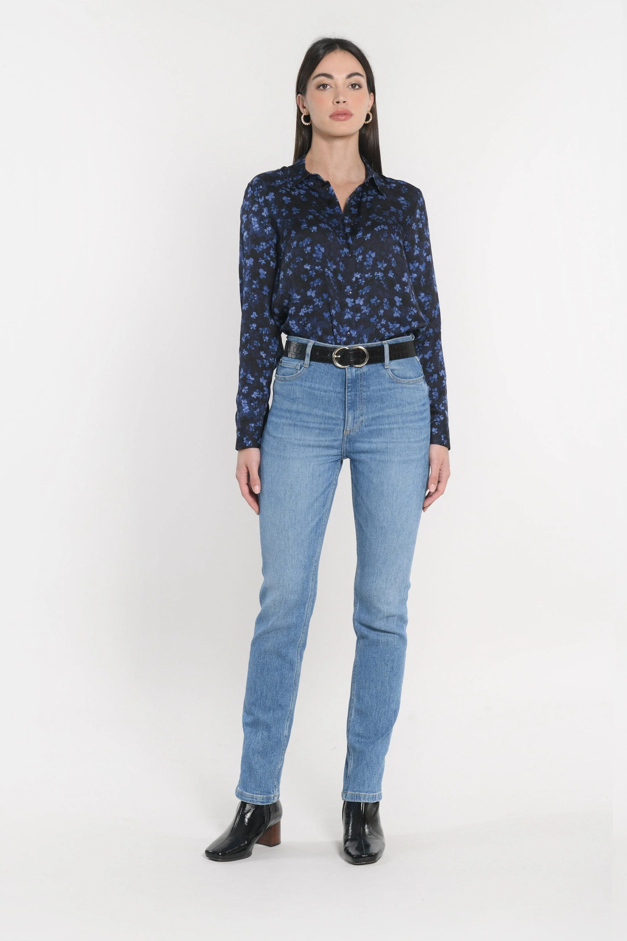 CHEMISIER BLOUSE CAMILLE MARINE - Image 3