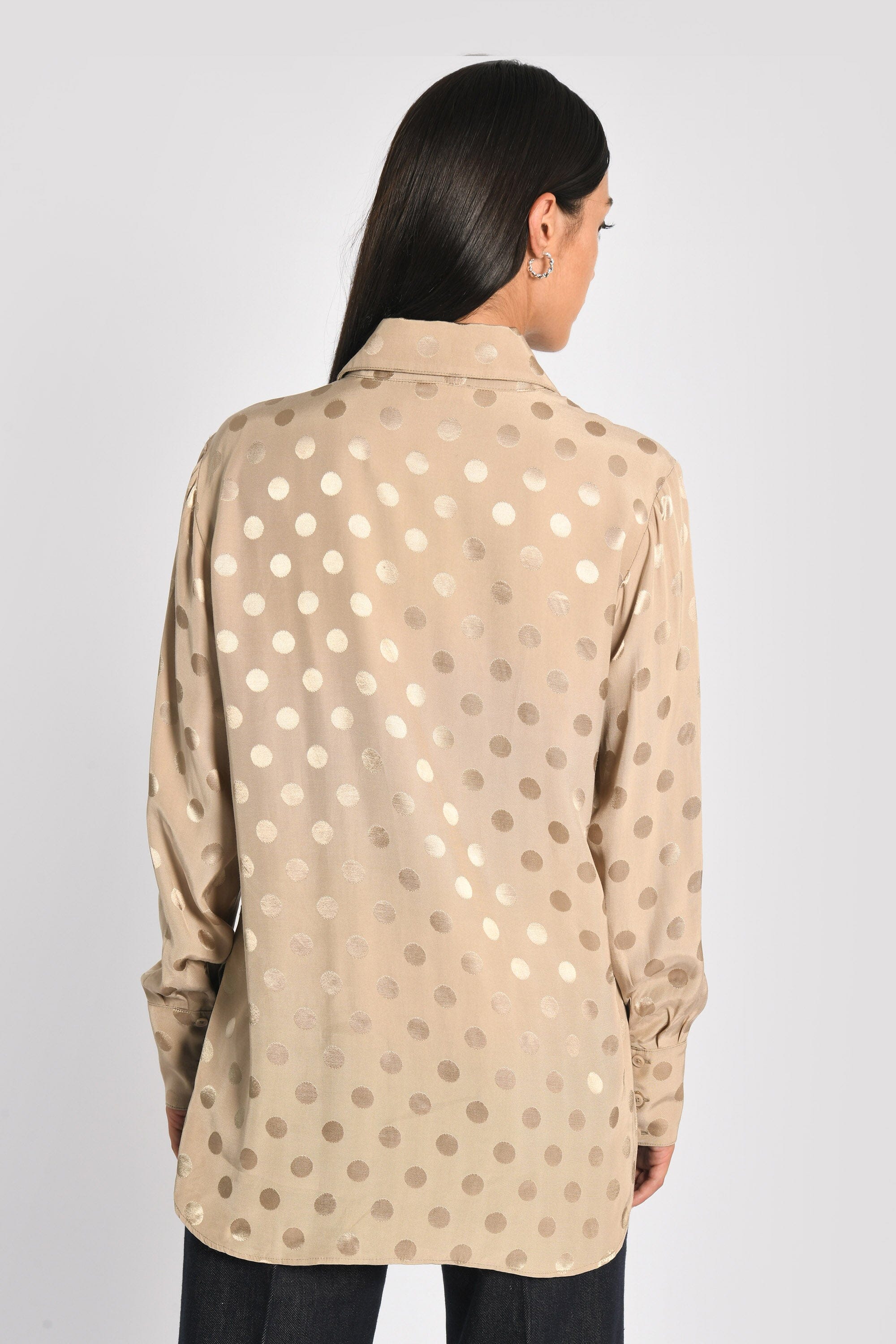CHEMISE OVERSIZED POIS BELLA CHAMPAGNE - Image 6