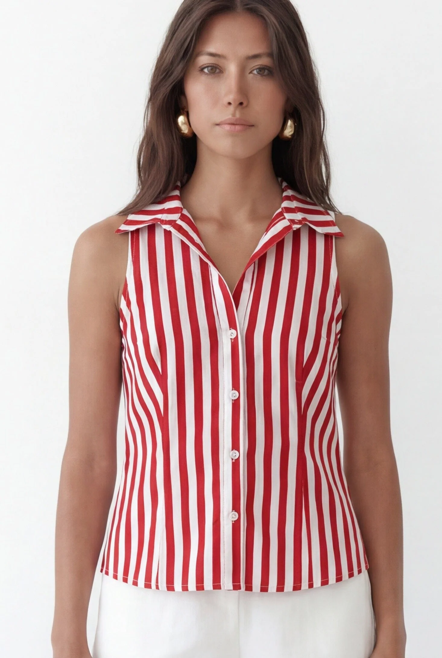 CHEMISE DOS NUS - CALVIN - ROUGE