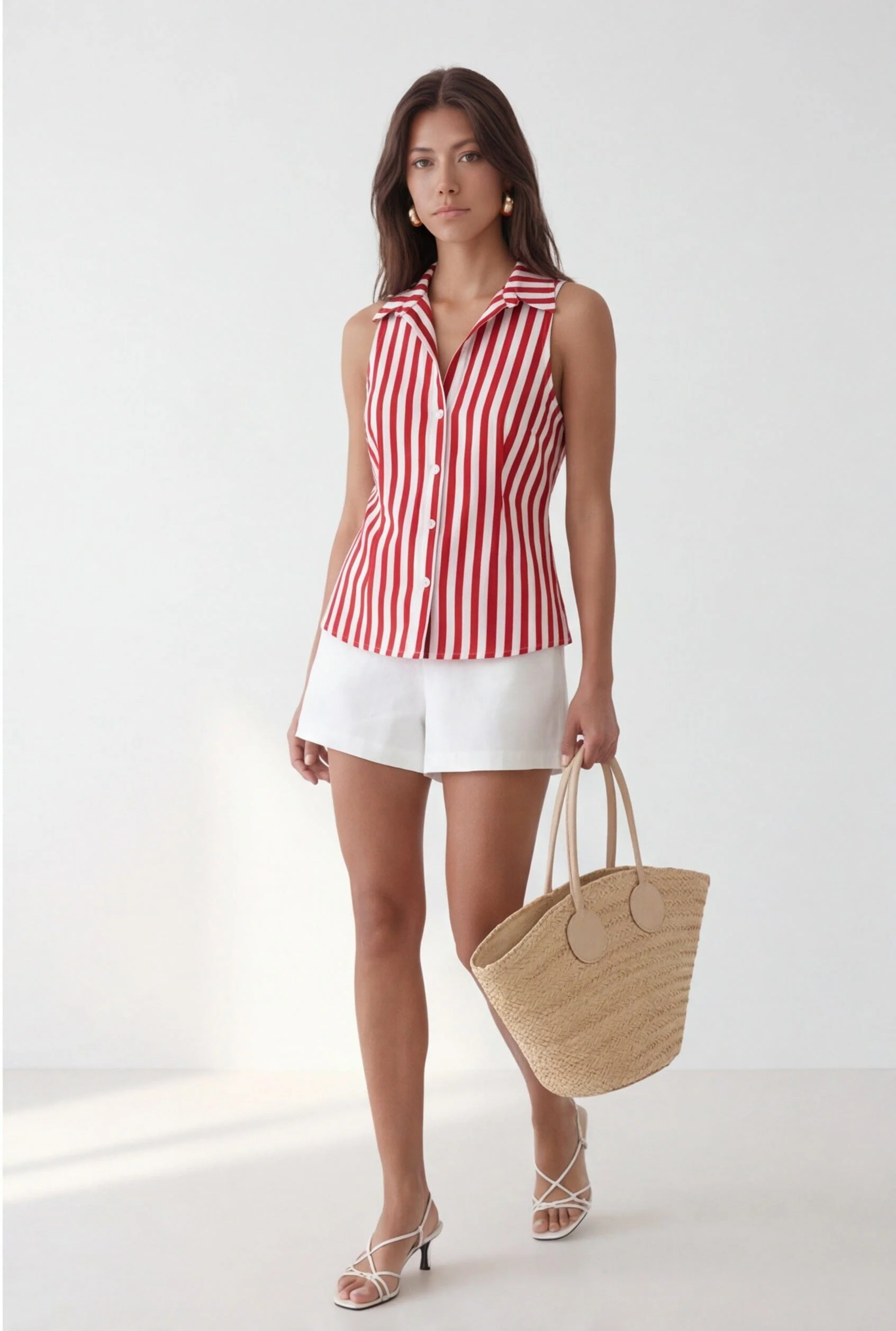 CHEMISE DOS NUS - CALVIN - ROUGE - Image 3