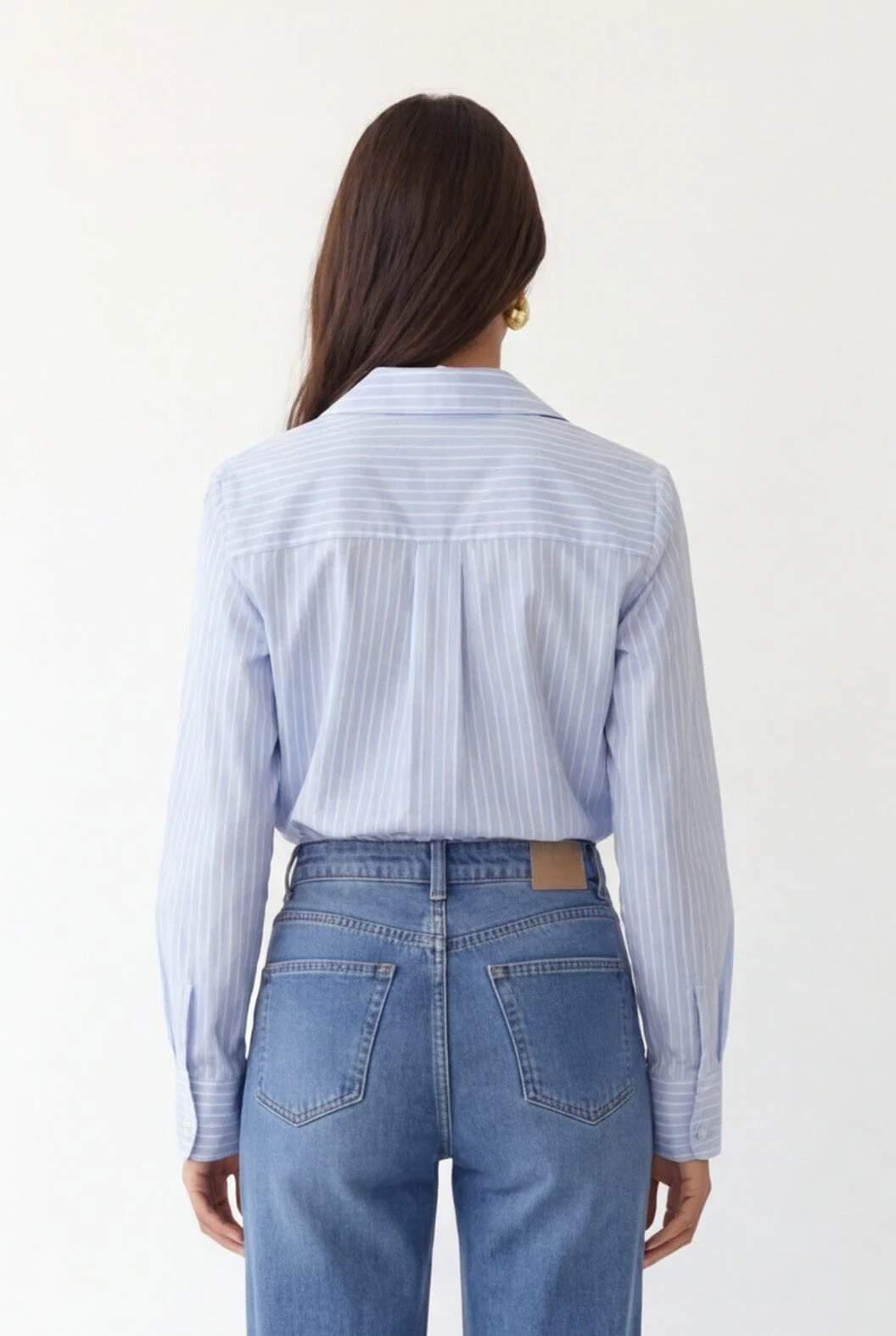 CHEMISE CACHE COEUR - CHRISTA - BLEU - Image 4