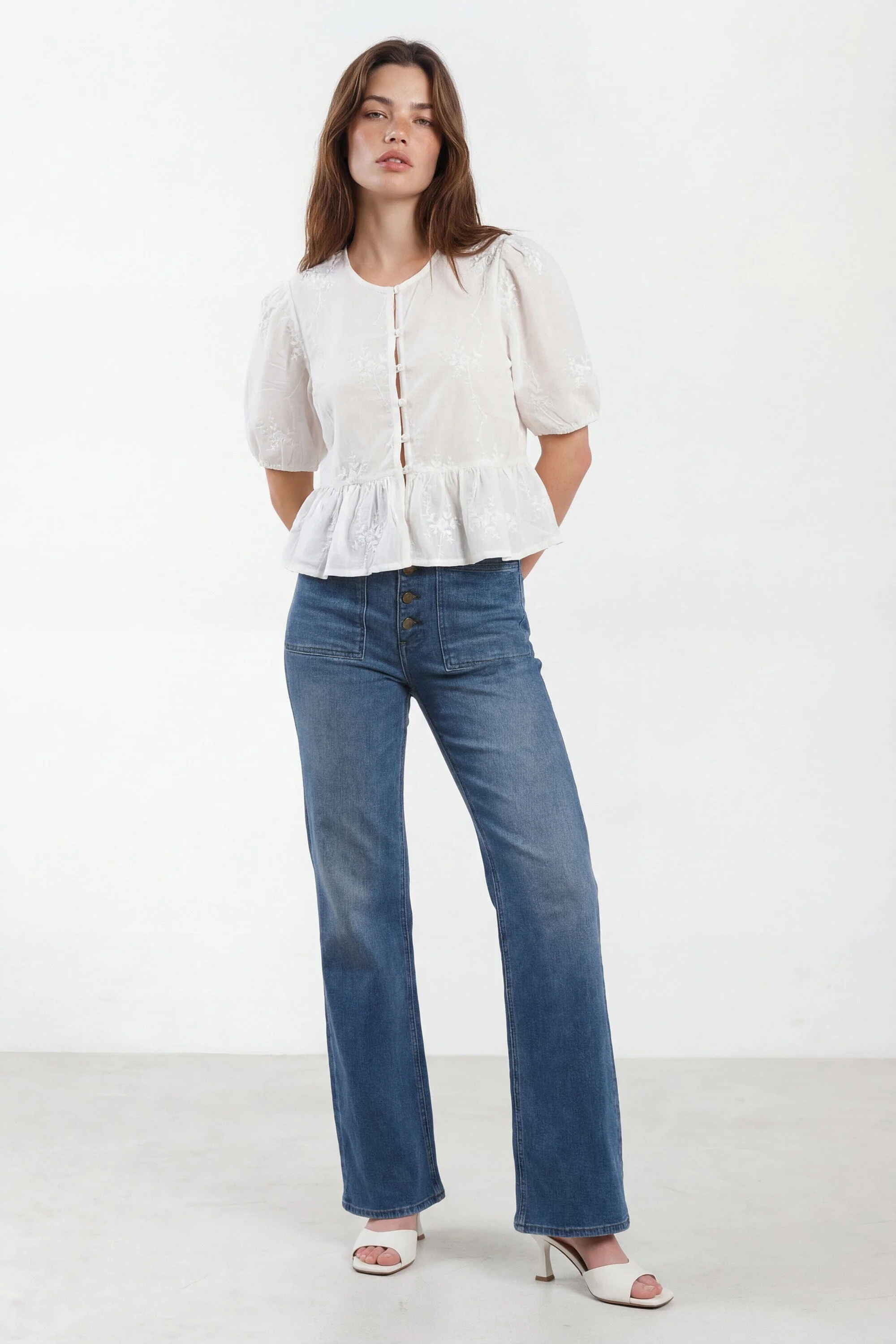 CHEMISE BOHEME - CLAUDIE - BLANC - Image 3