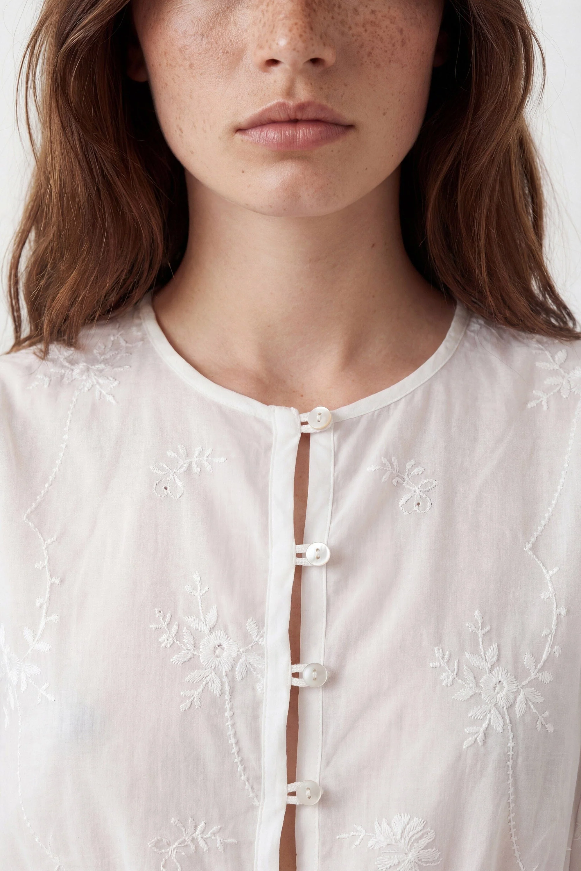 CHEMISE BOHEME - CLAUDIE - BLANC - Image 4