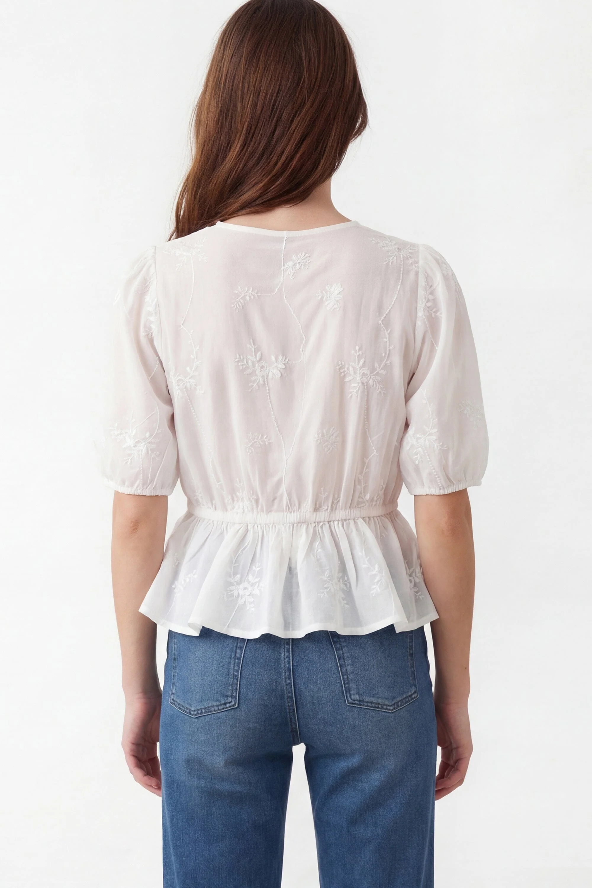 CHEMISE BOHEME - CLAUDIE - BLANC - Image 5