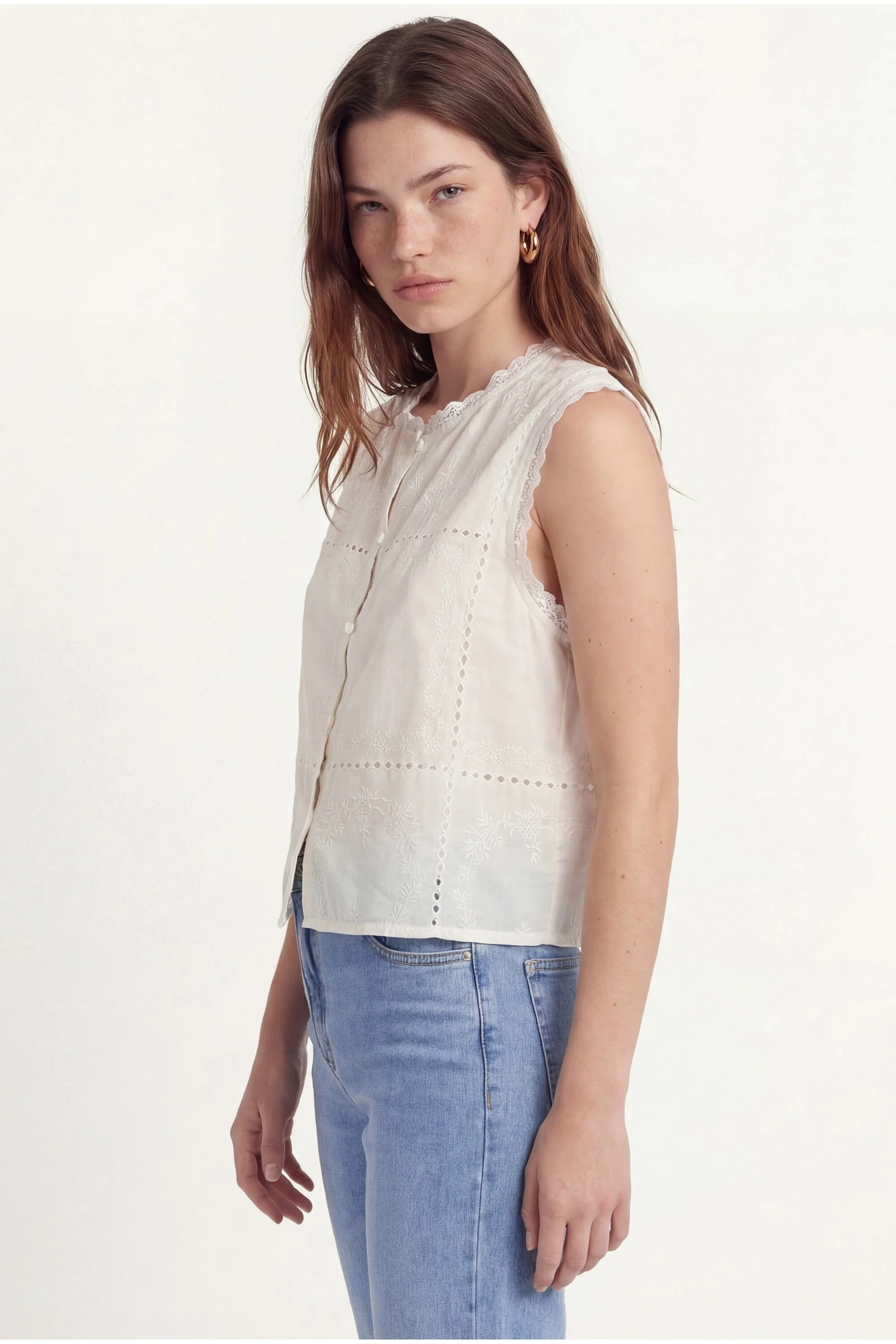 BLOUSE - CRESTA - CREME - Image 4