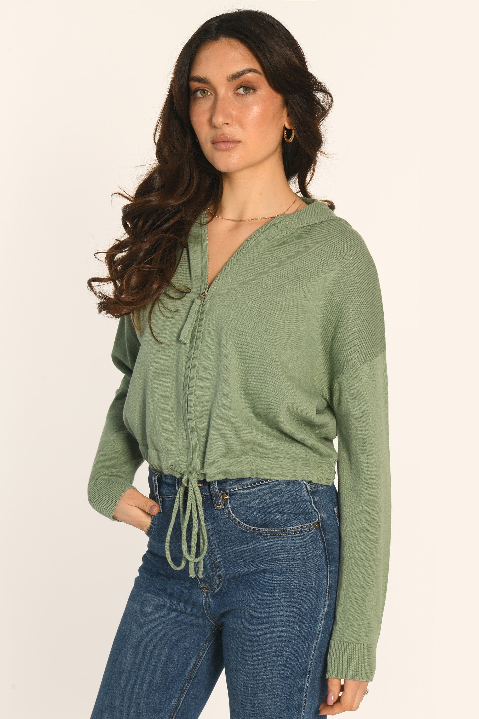 GILET CAPUCHE - SAUGE - ANDINA - Image 3