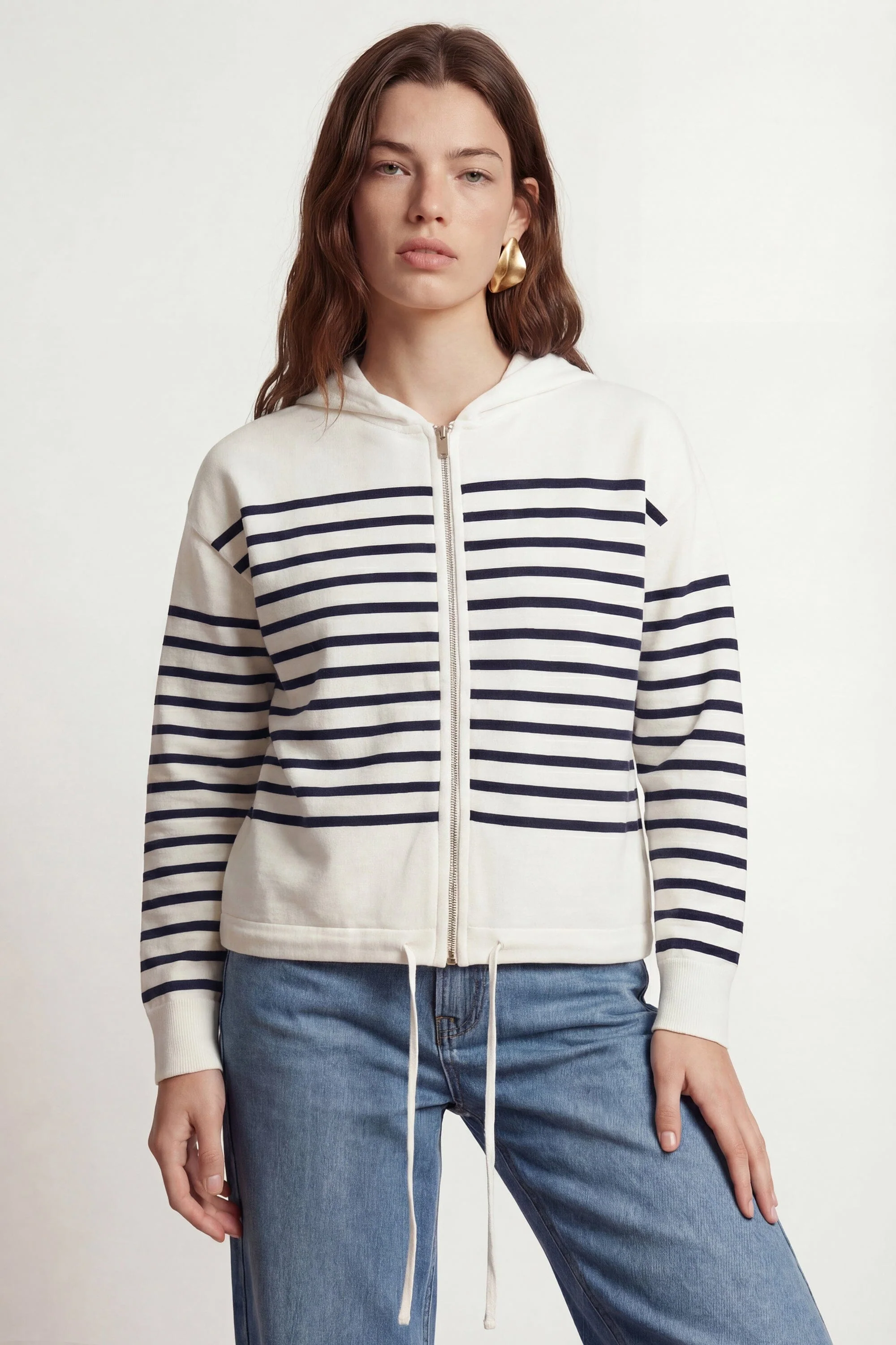 GILET MARINIÈRE - CURT - ECRU/MARINE - Image 2