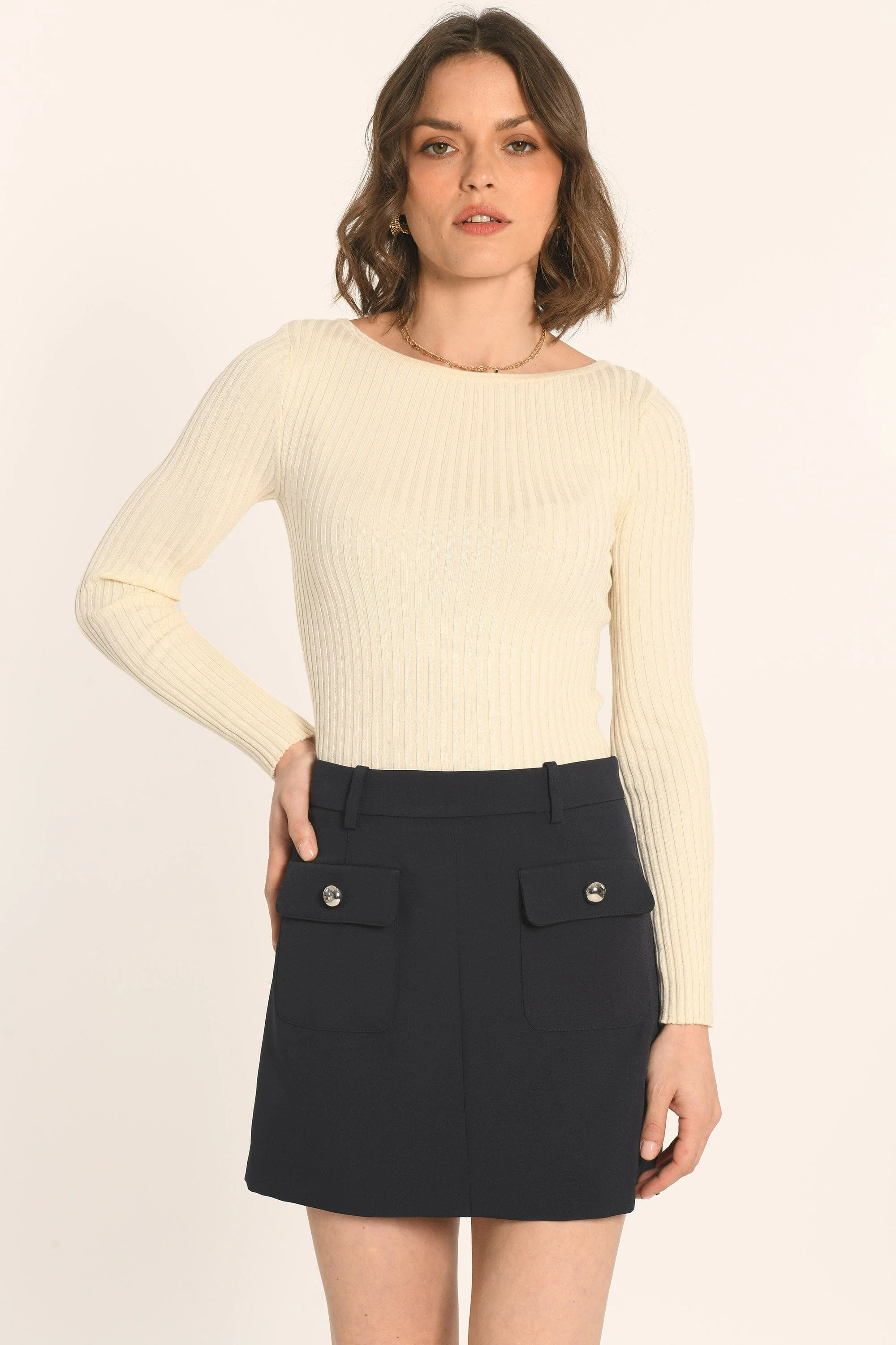 JUPE COURTE - NAVY - ALABAMA - Image 3