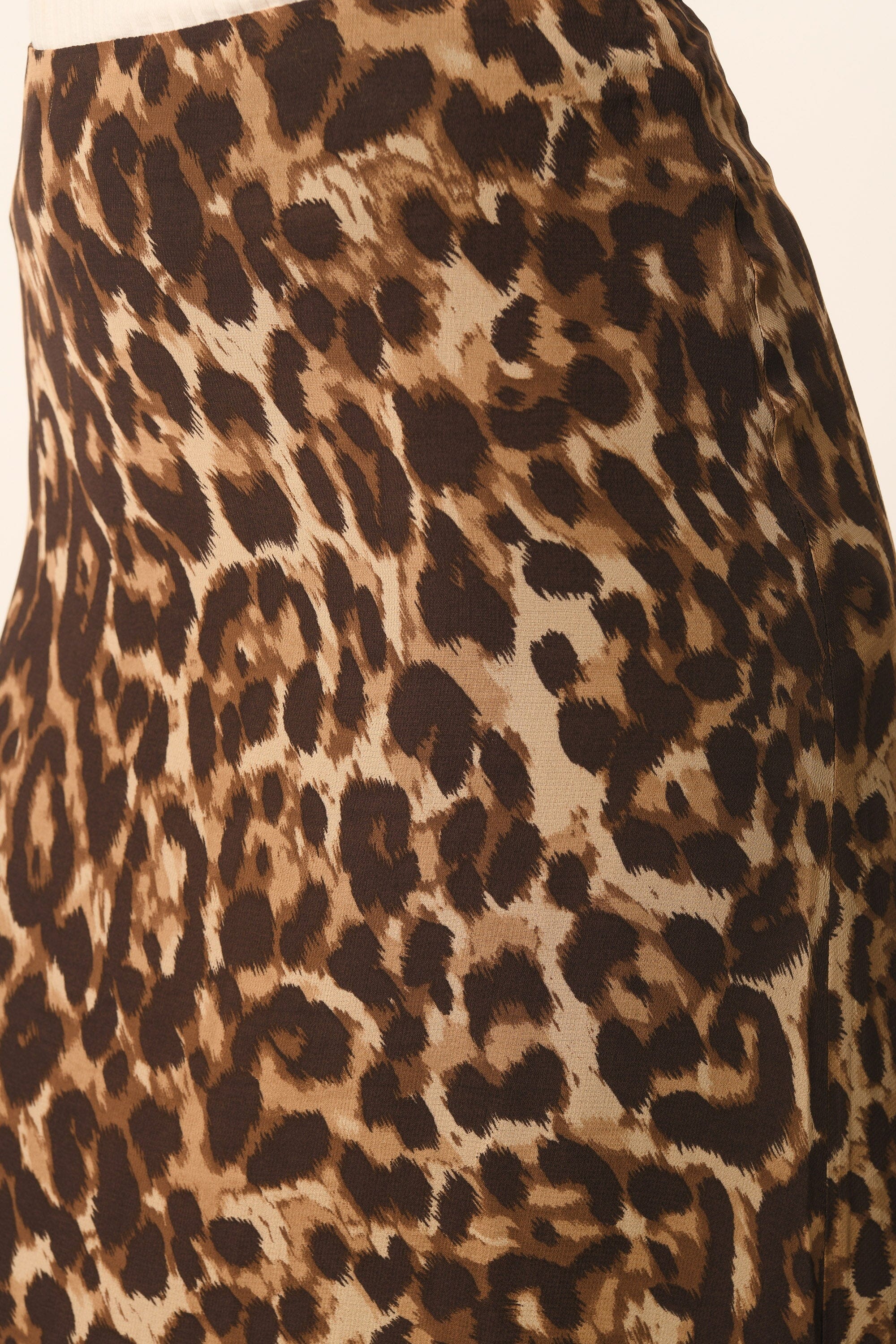 JUPE MIDI LEOPARD - CARAMEL - AZELIA - Image 3