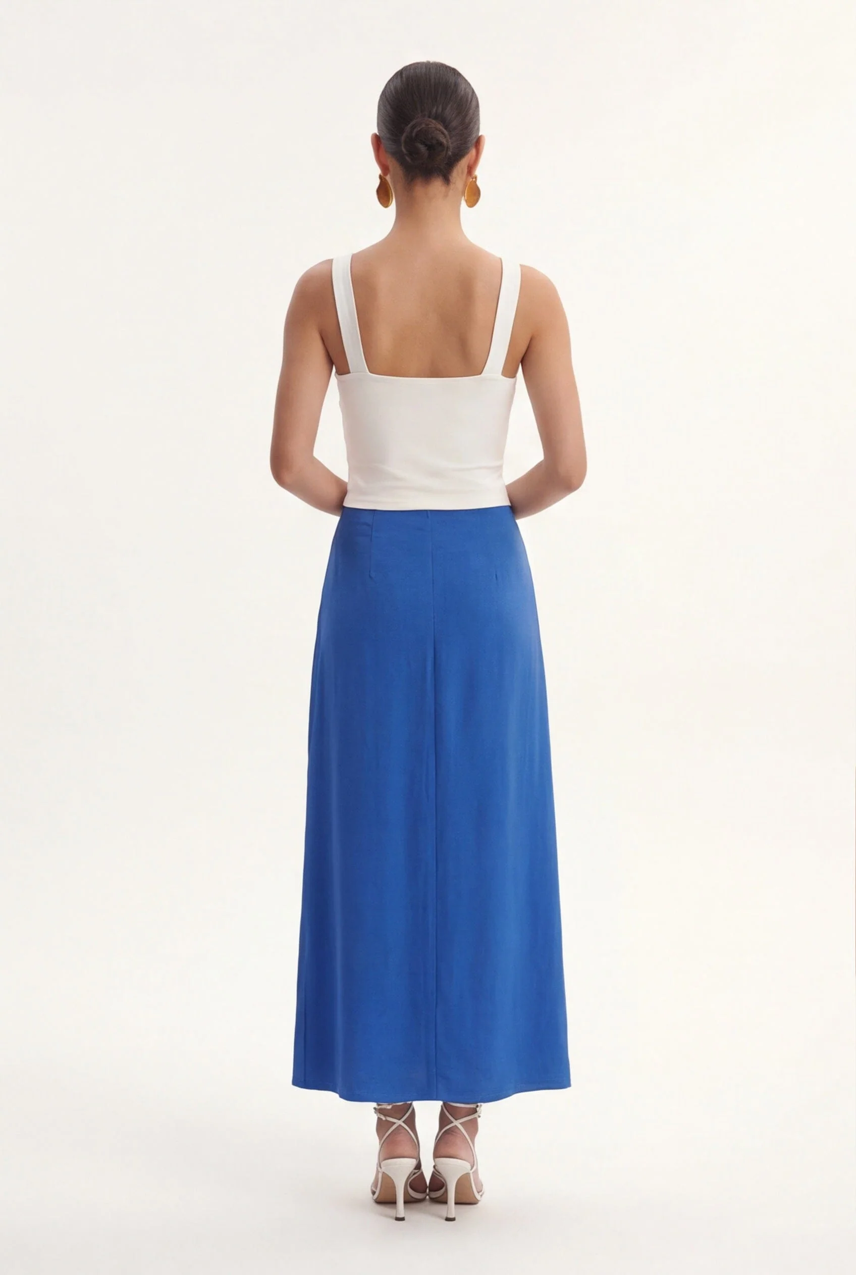 JUPE MIDI - CANDY - COBALT - Image 4