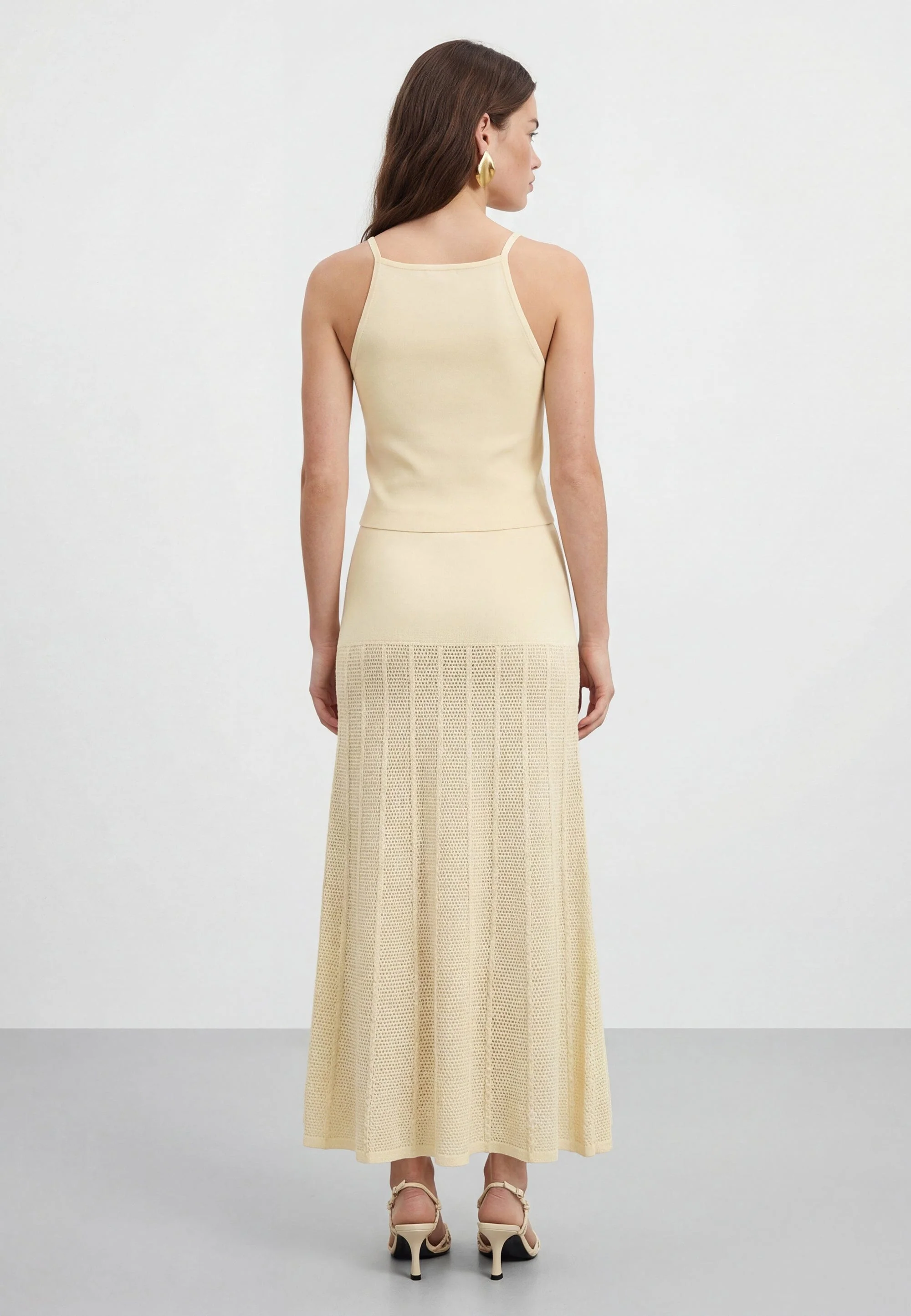 JUPE MIDI - CHARLEY - CREME - Image 5