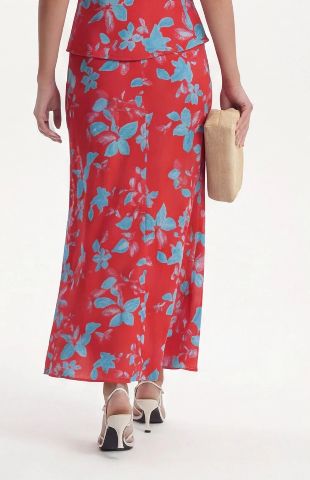 JUPE MIDI - CLARA - ROUGE - Image 5