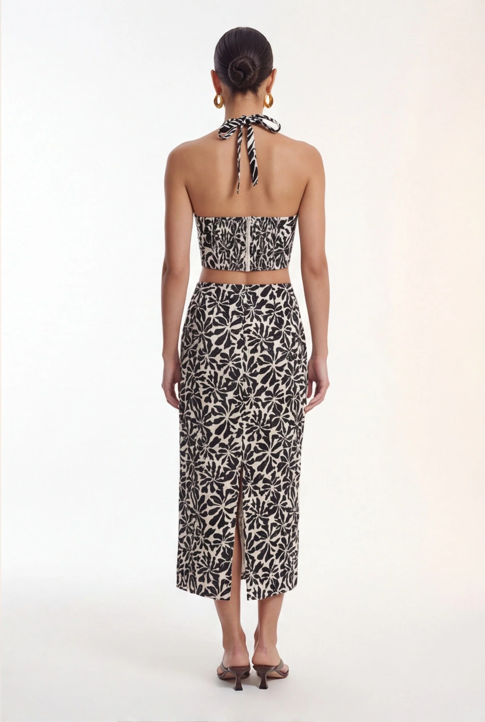 JUPE MIDI - CLARISSA - NOIR - Image 4