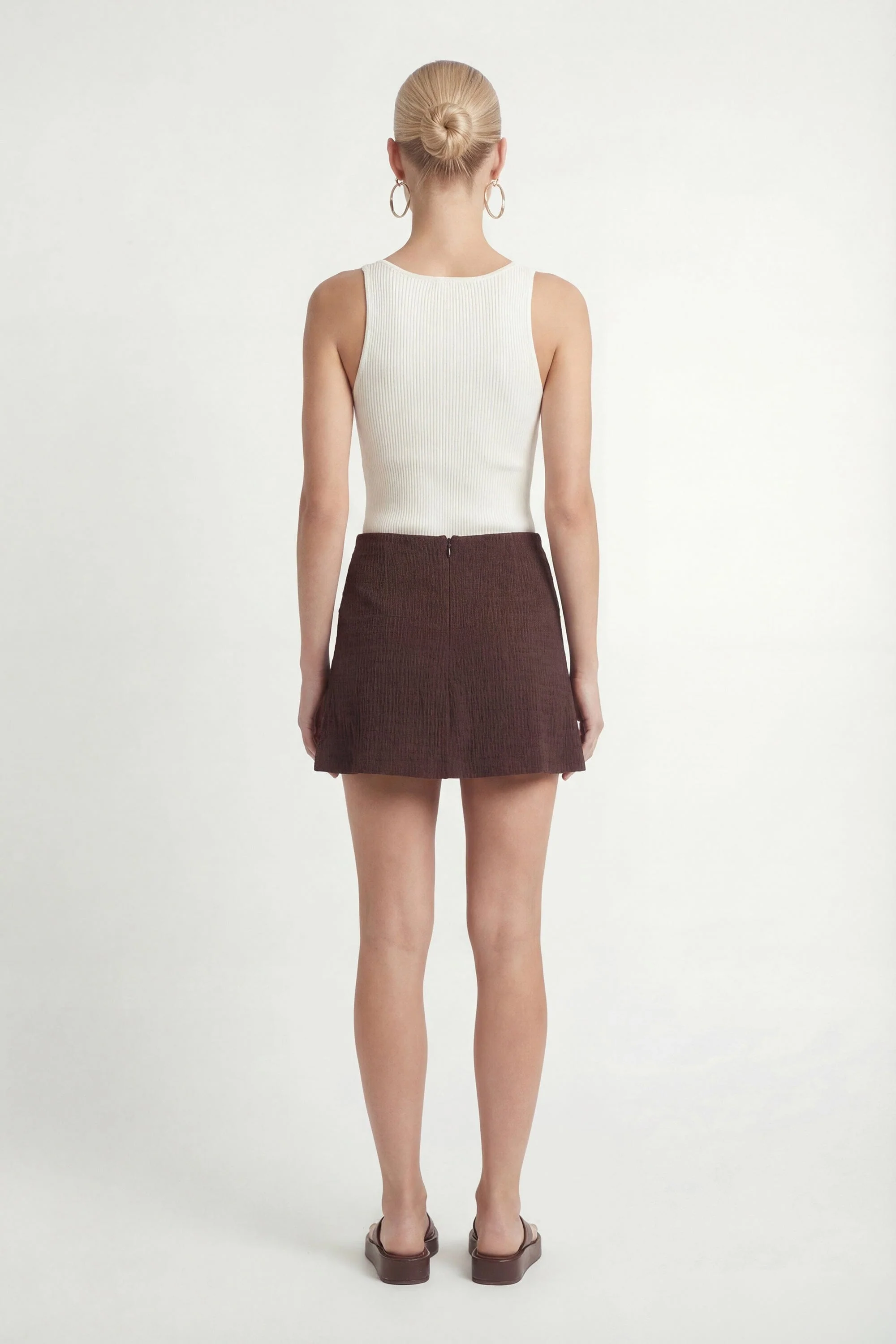 MINI JUPE - CLOTILD - EXPRESSO - Image 5