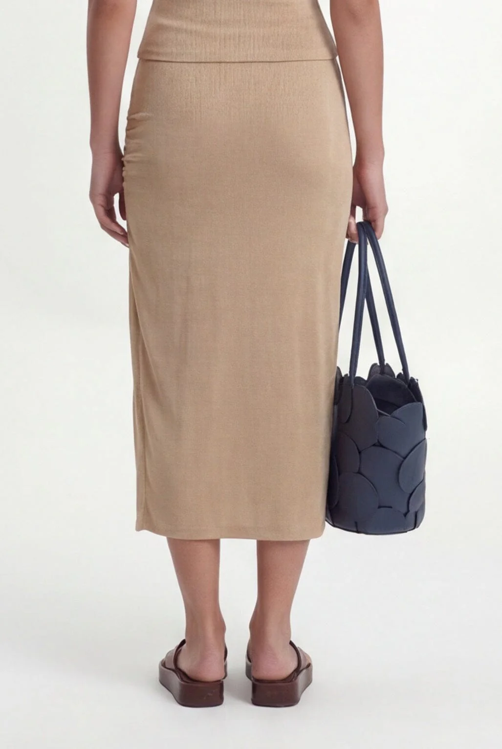 JUPE MIDI - COSIMA - BEIGE - Image 2