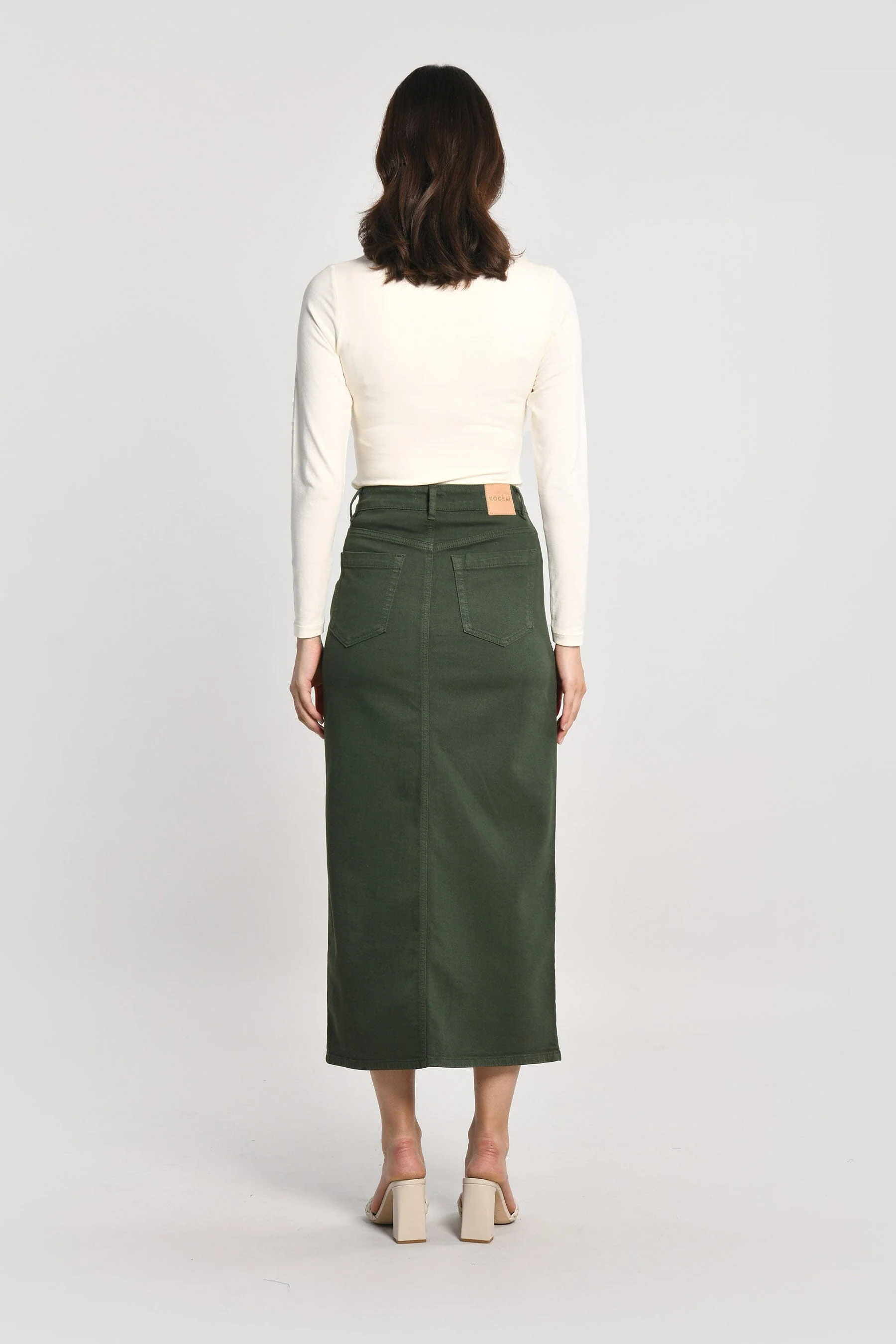 JUPE MIDI SPORTSWEAR THADEE KAKI - Image 6
