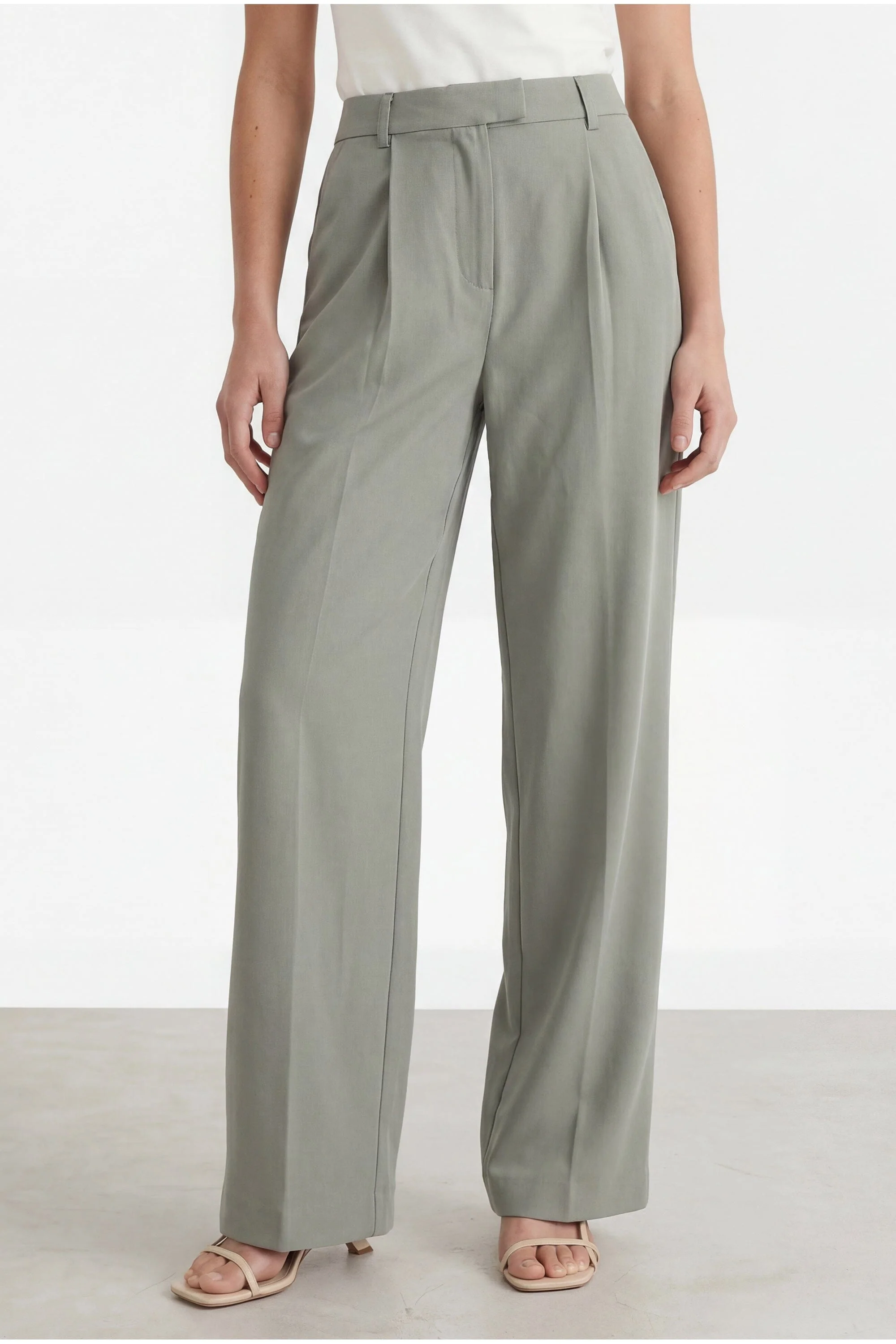PANTALON LARGE - CAVELL - SAUGE - Image 3