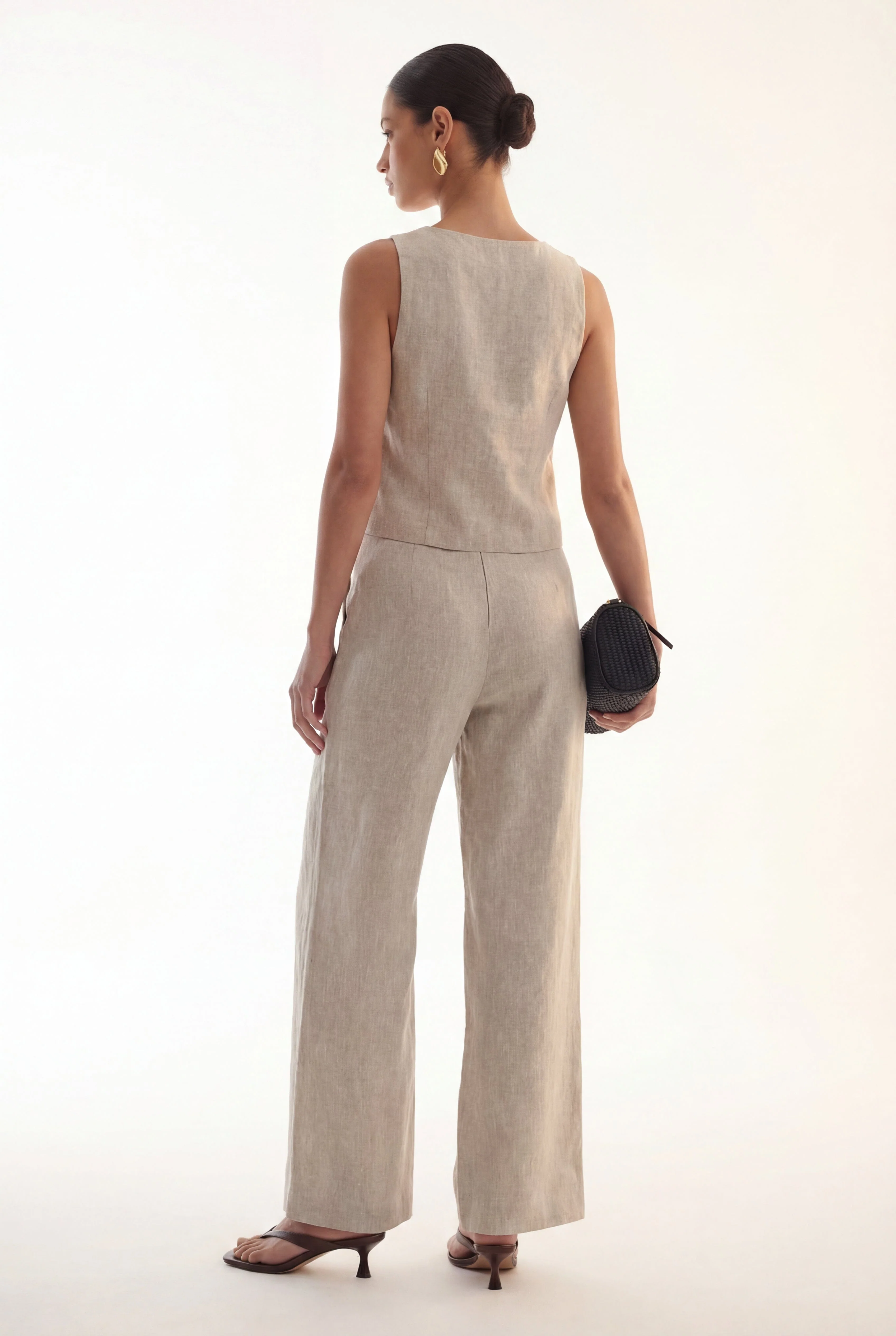 PANTALON LIN - CHELSEA - NATUREL - Image 4