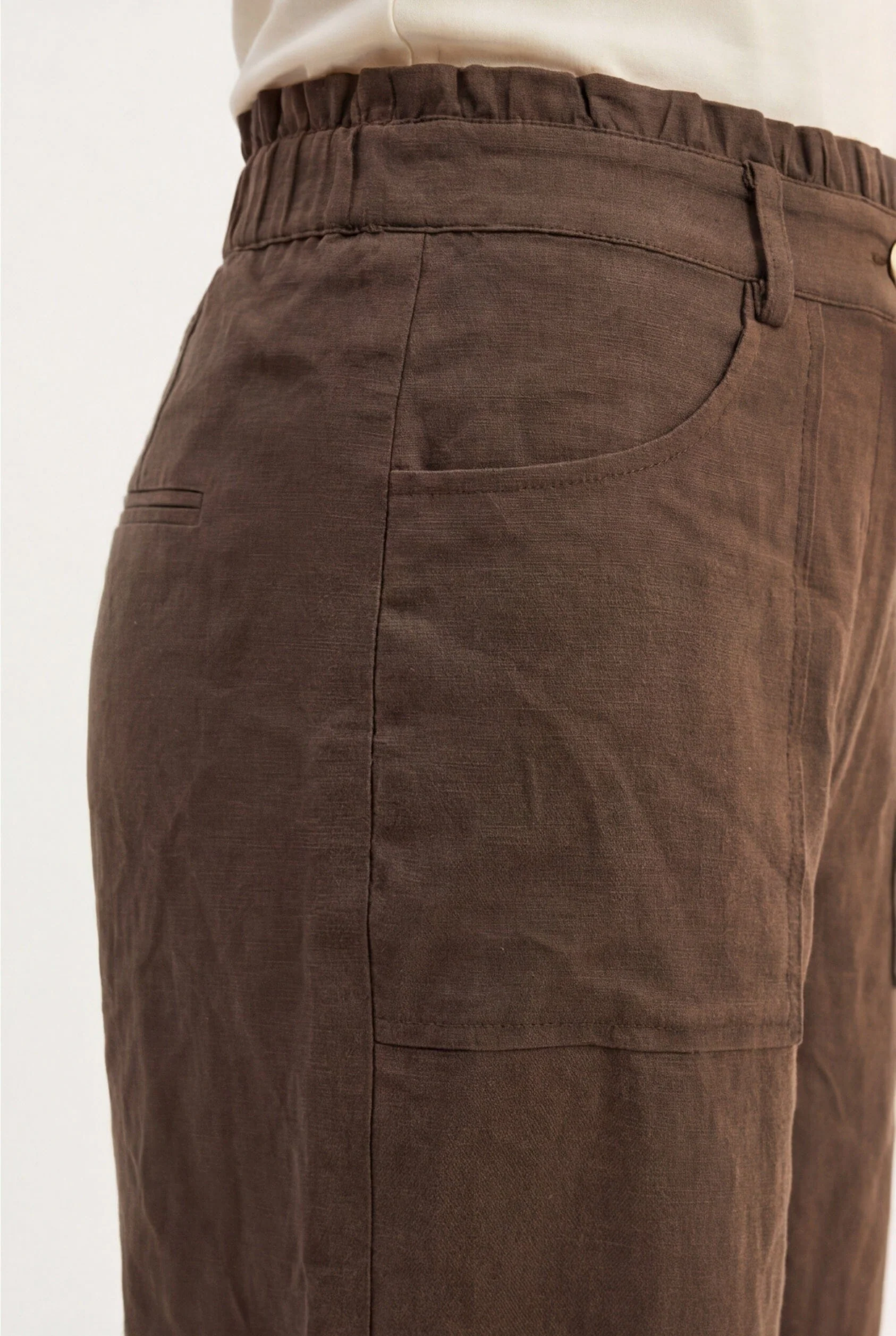 PANTALON LYOCELL - CORSICA - KAKI - Image 3