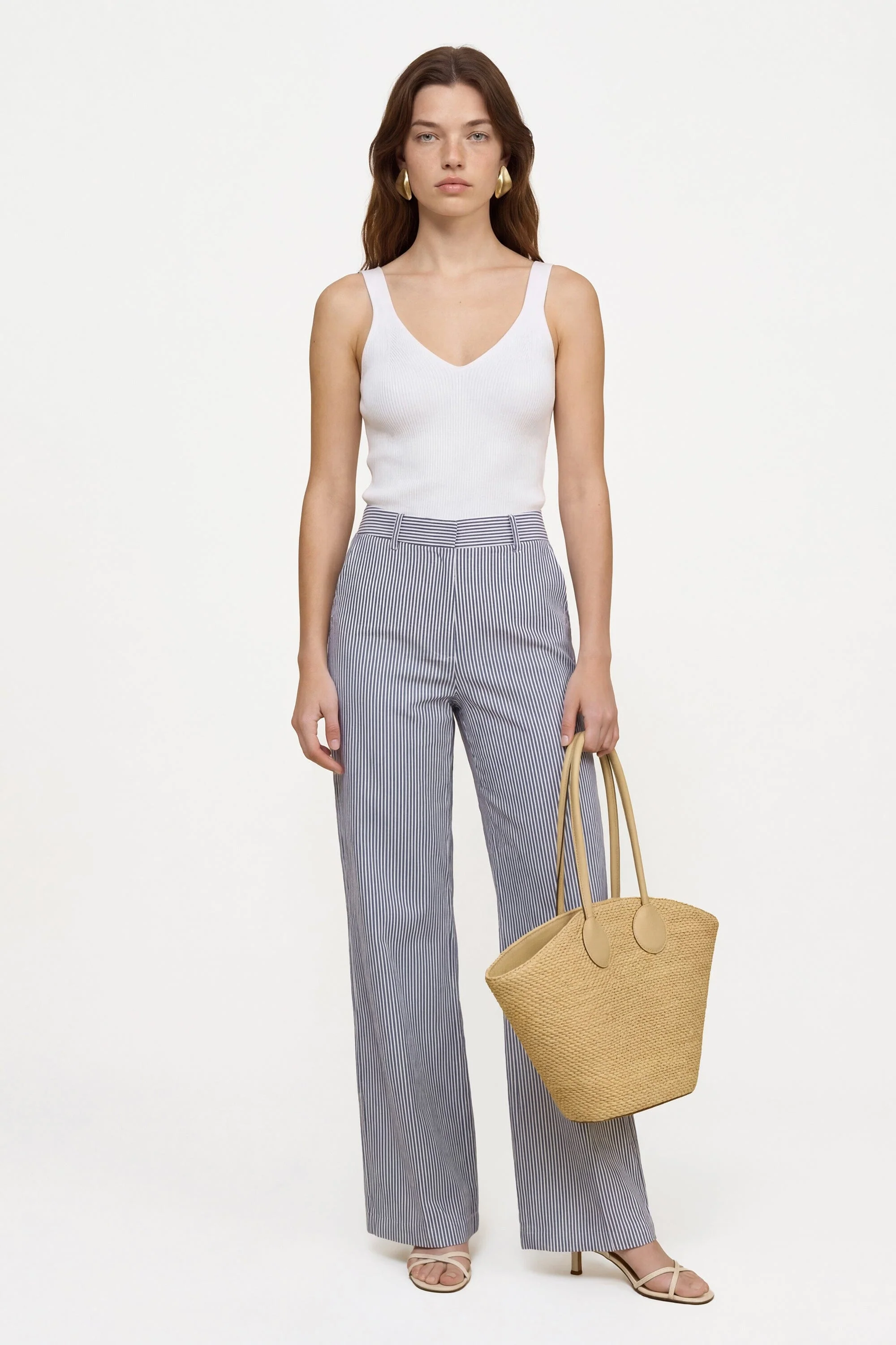 PANTALON RAYE - COURTNEY - MARINE - Image 3