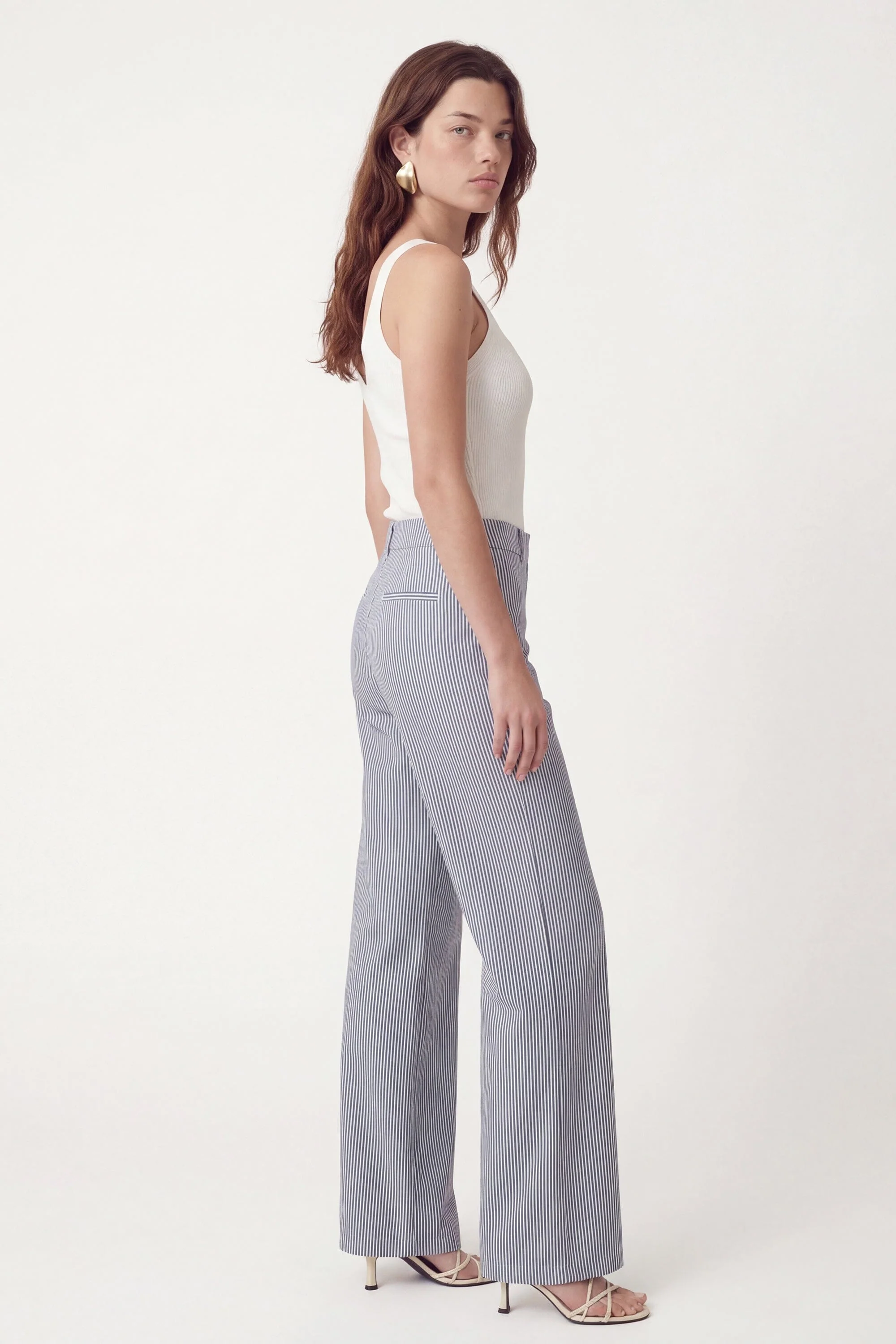 PANTALON RAYE - COURTNEY - MARINE - Image 4