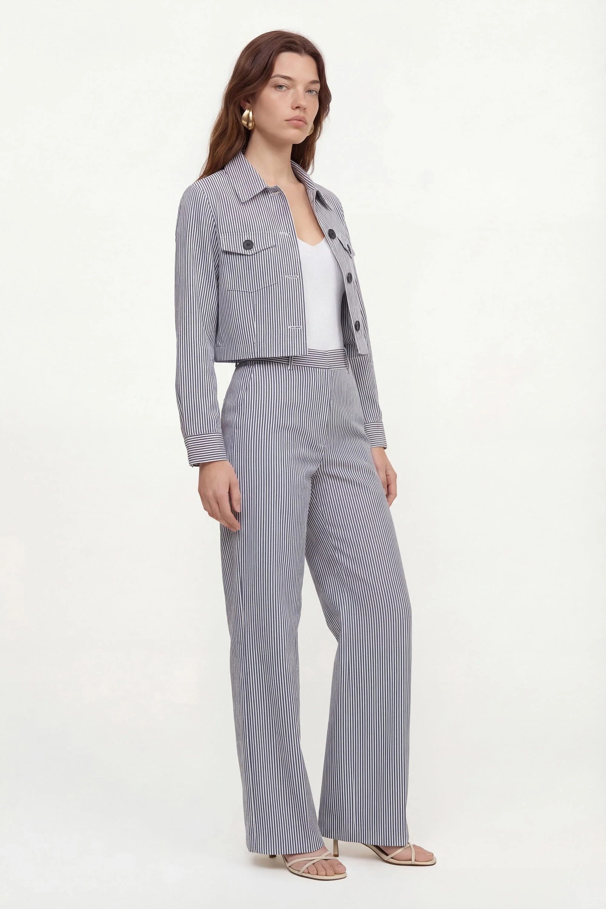 PANTALON RAYE - COURTNEY - MARINE - Image 5