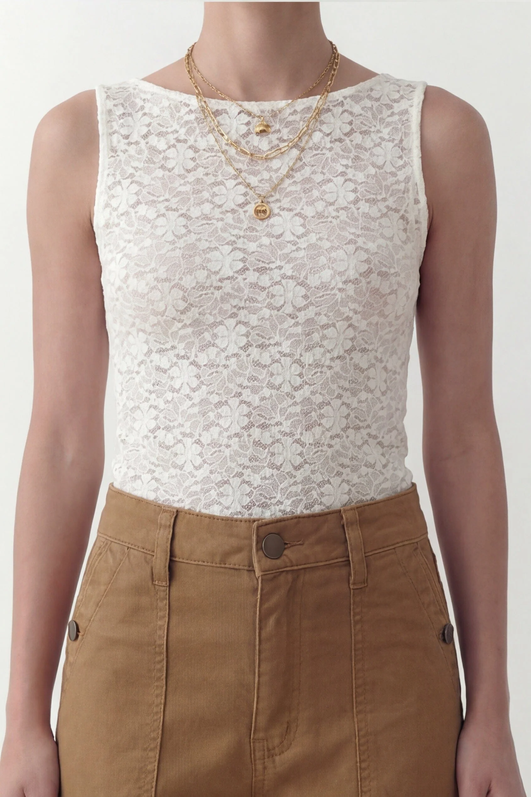 PANTALON - COCONUT - CAMEL - Image 4