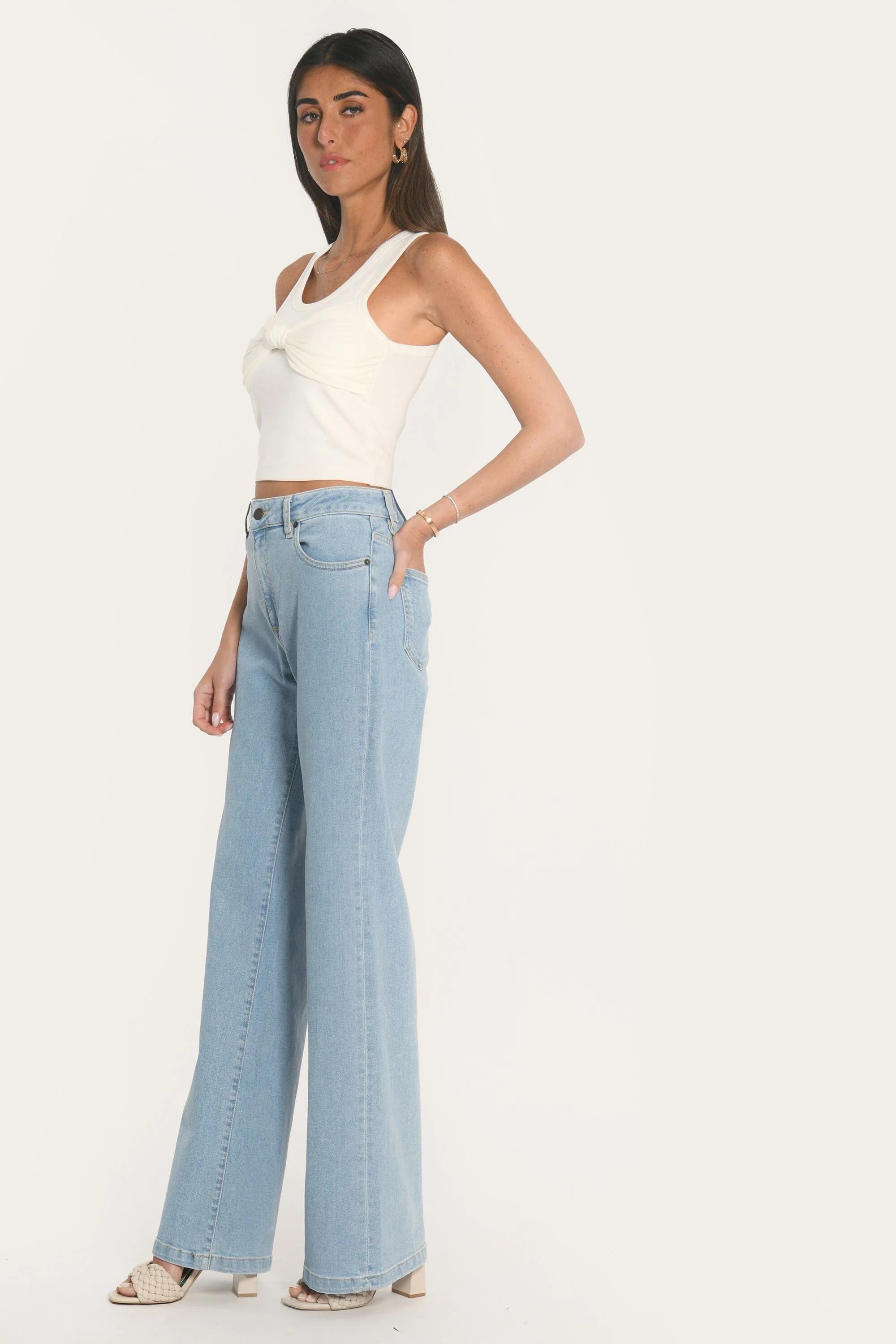 JEAN LARGE COTON RECYCLÉ ERA BLEACH - Image 3