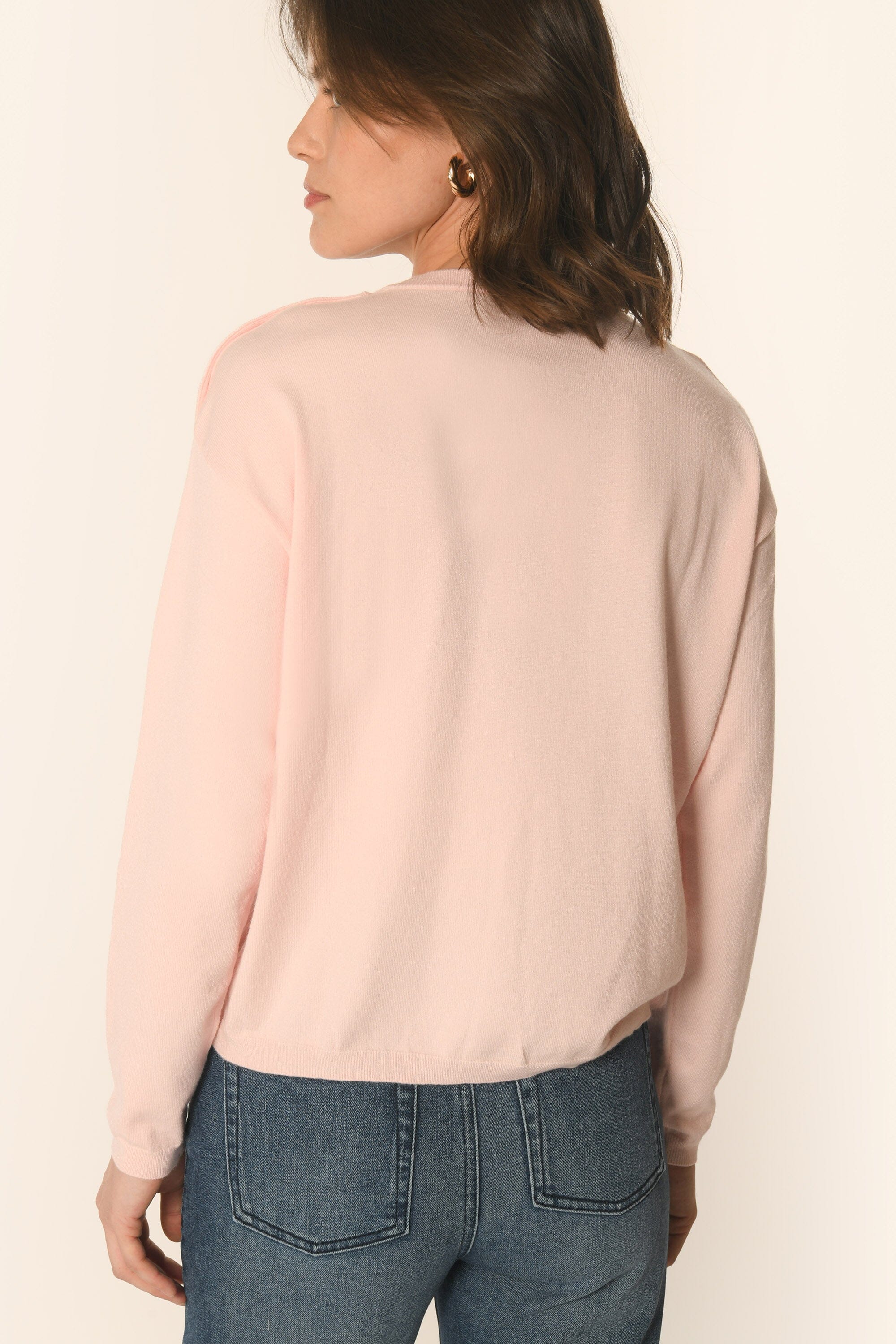 PULL BOUTONNÉ - ROSE PÂLE - AMELINA - Image 5