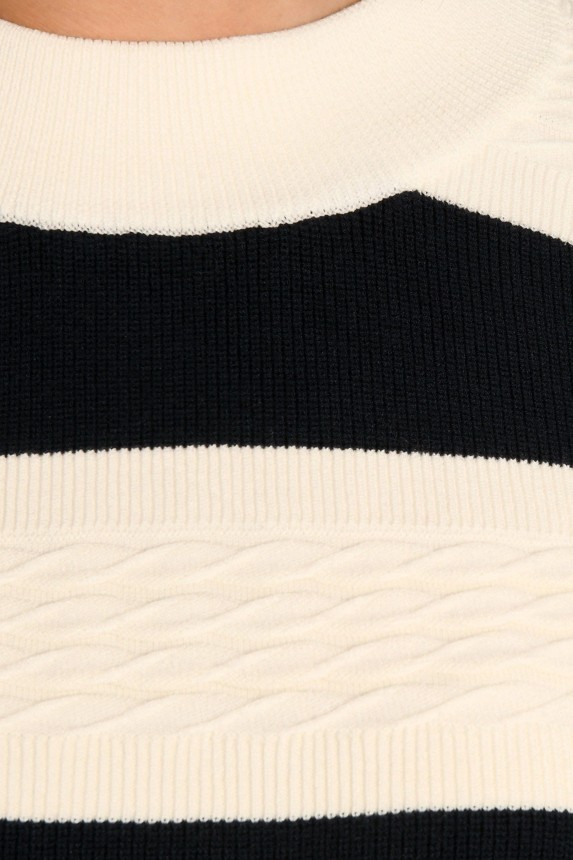 PULL MARINIĂRE - BLANC/NAVY - AUDE - Image 5