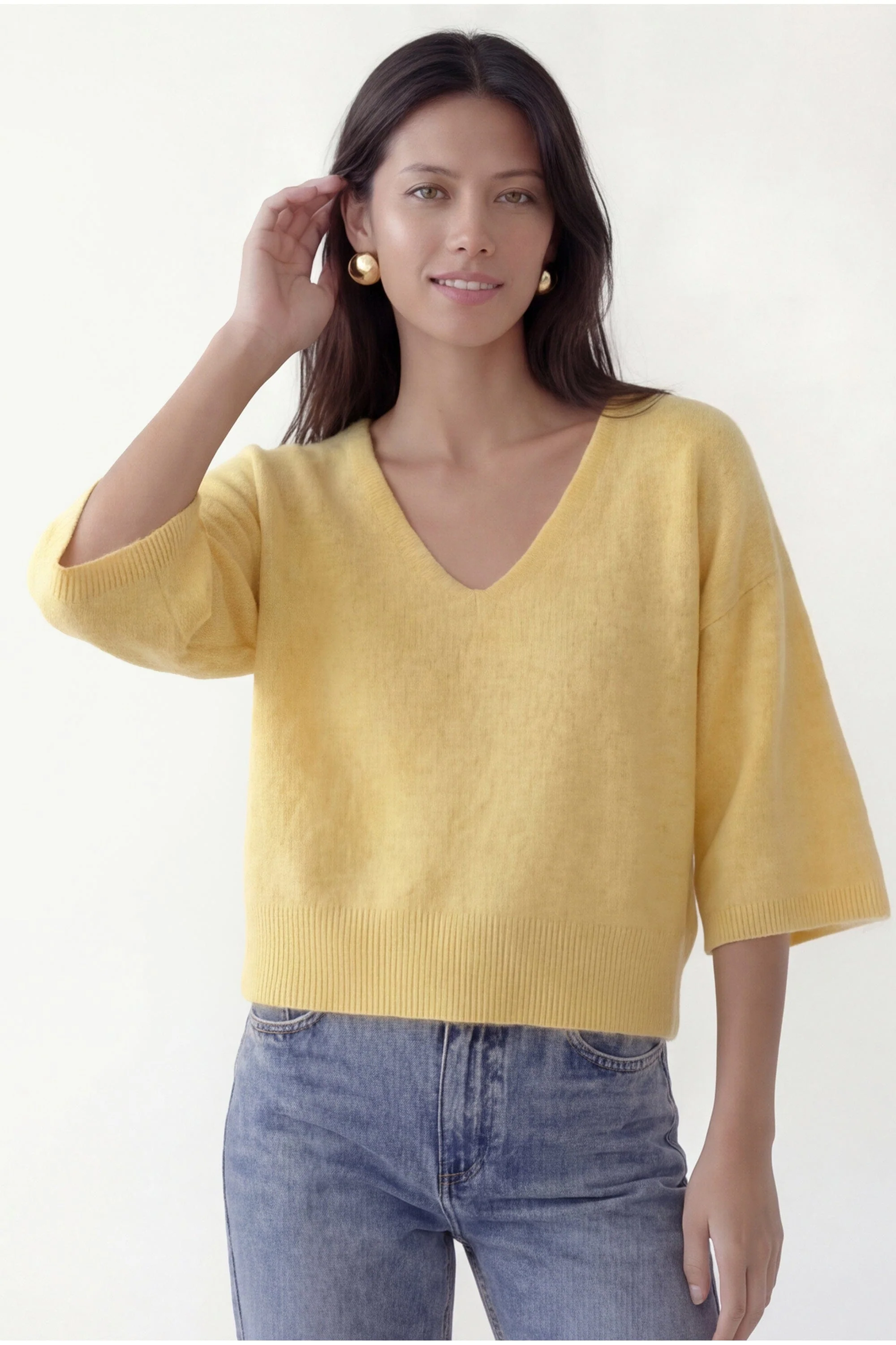 PULL LOOSE - BRUNO - JAUNE - Image 3