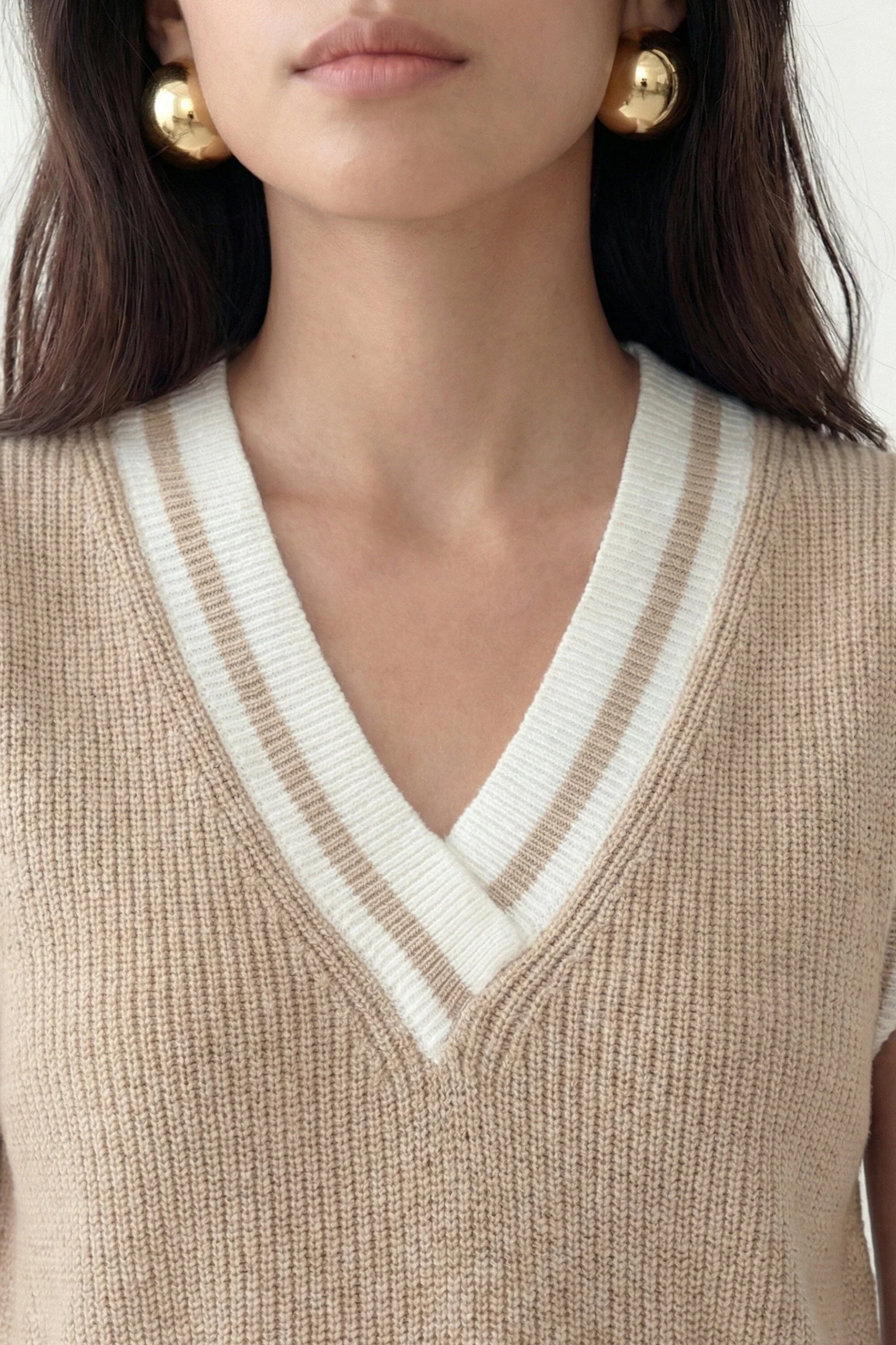 PULL SANS MANCHES - CALLIE - BEIGE/ECRU - Image 5