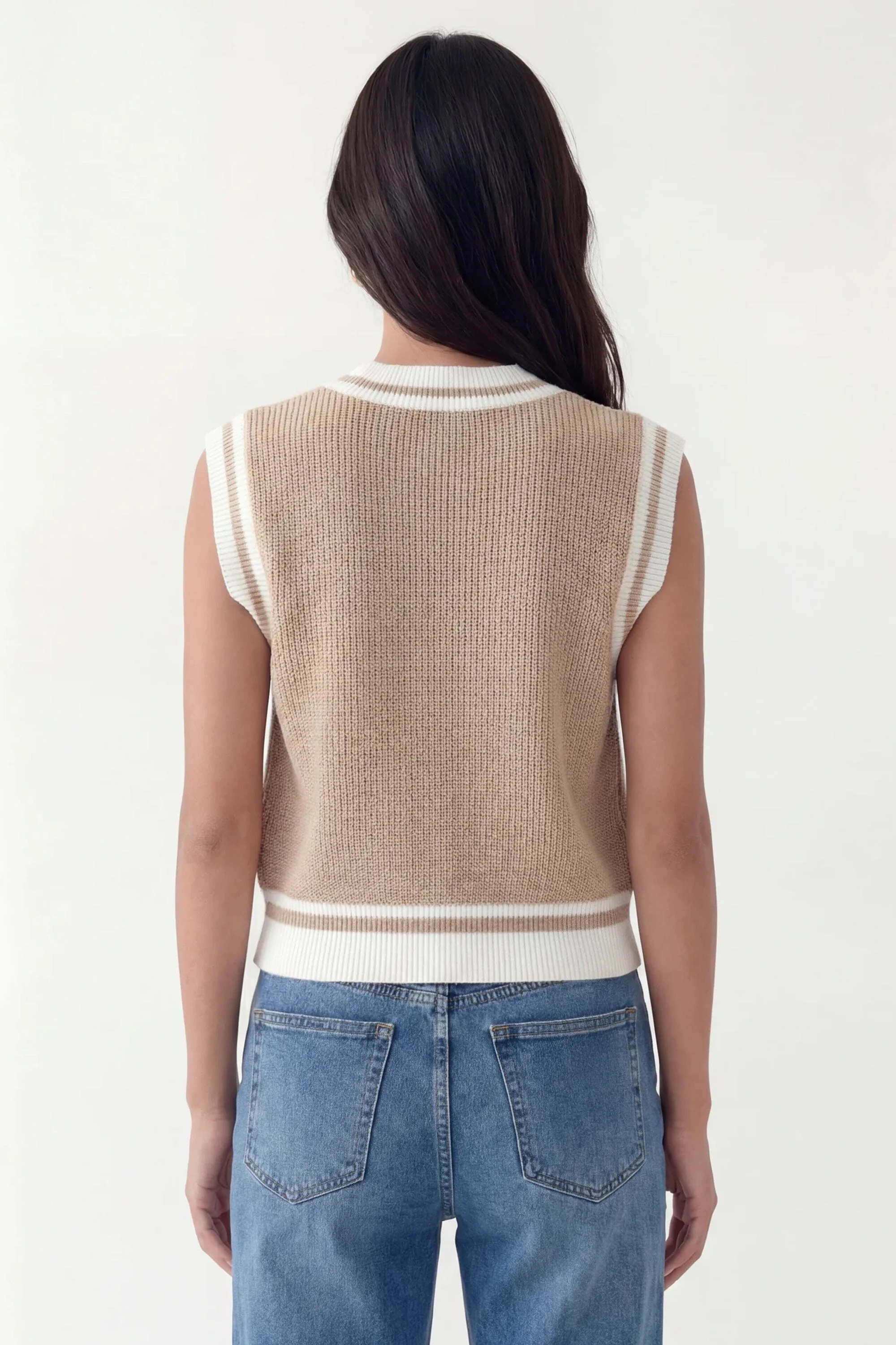 PULL SANS MANCHES - CALLIE - BEIGE/ECRU - Image 6