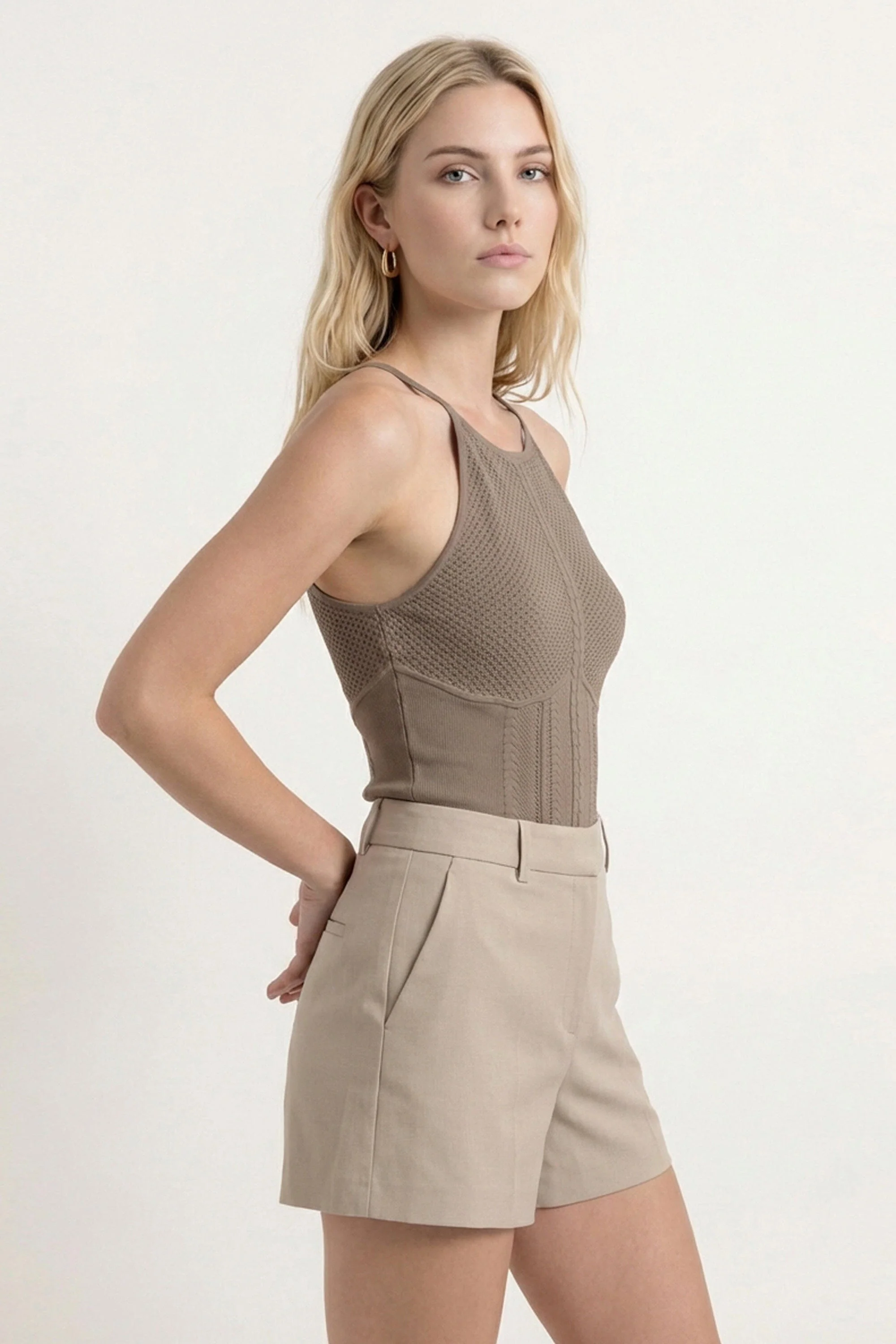 PULL BRETELLES - CARLA - TAUPE - Image 3