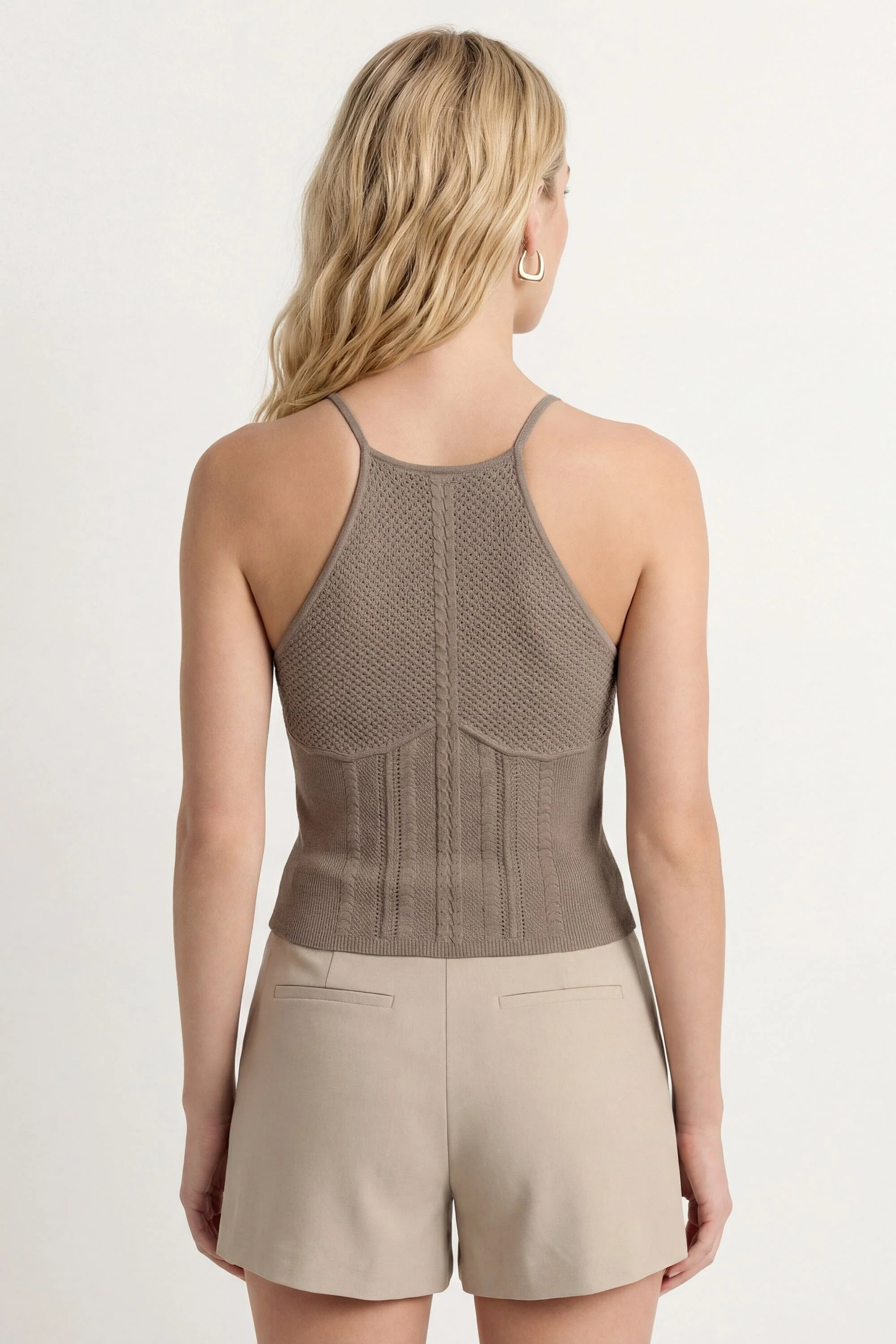 PULL BRETELLES - CARLA - TAUPE - Image 5