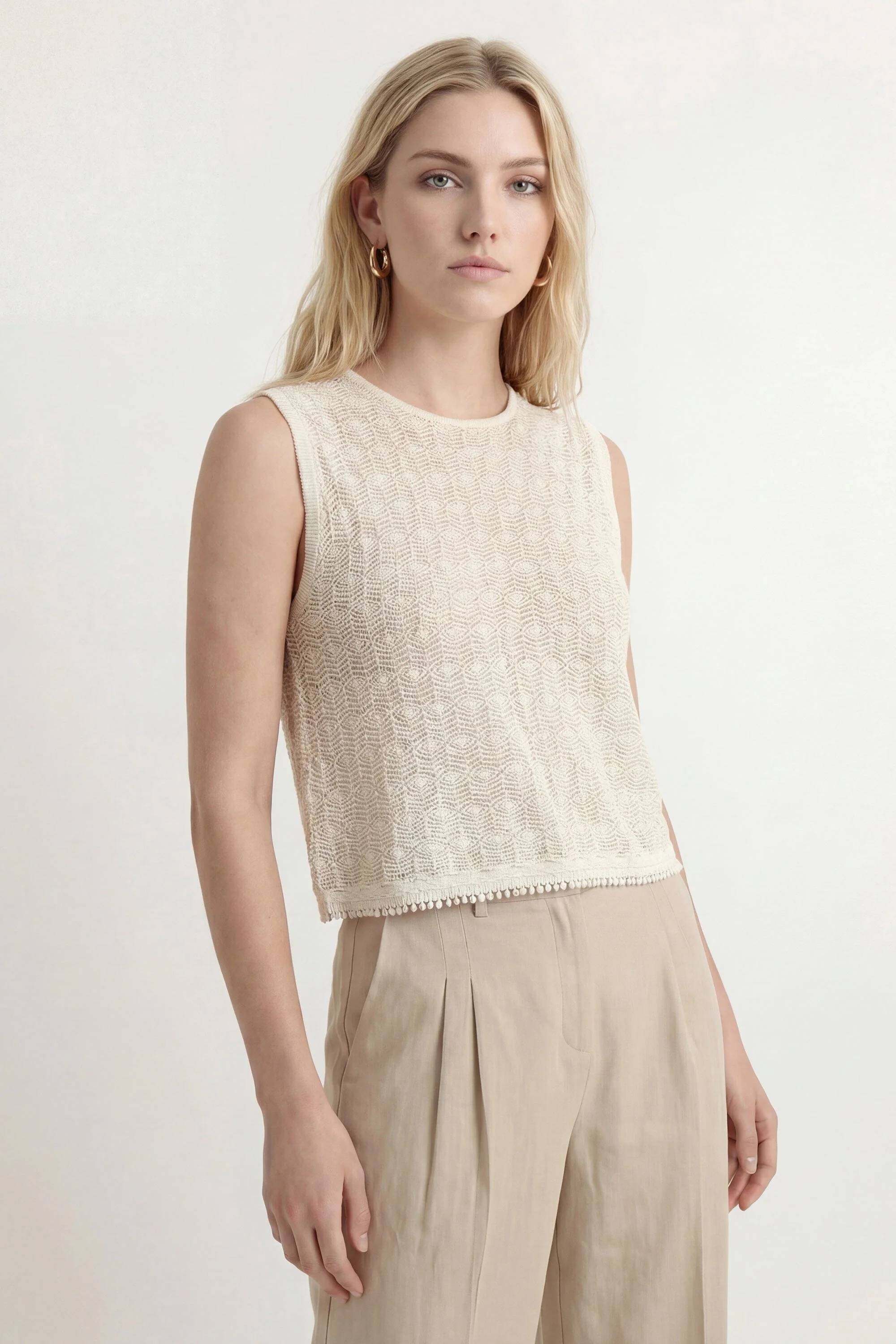 PULL SANS MANCHES - CASILA - ECRU - Image 3