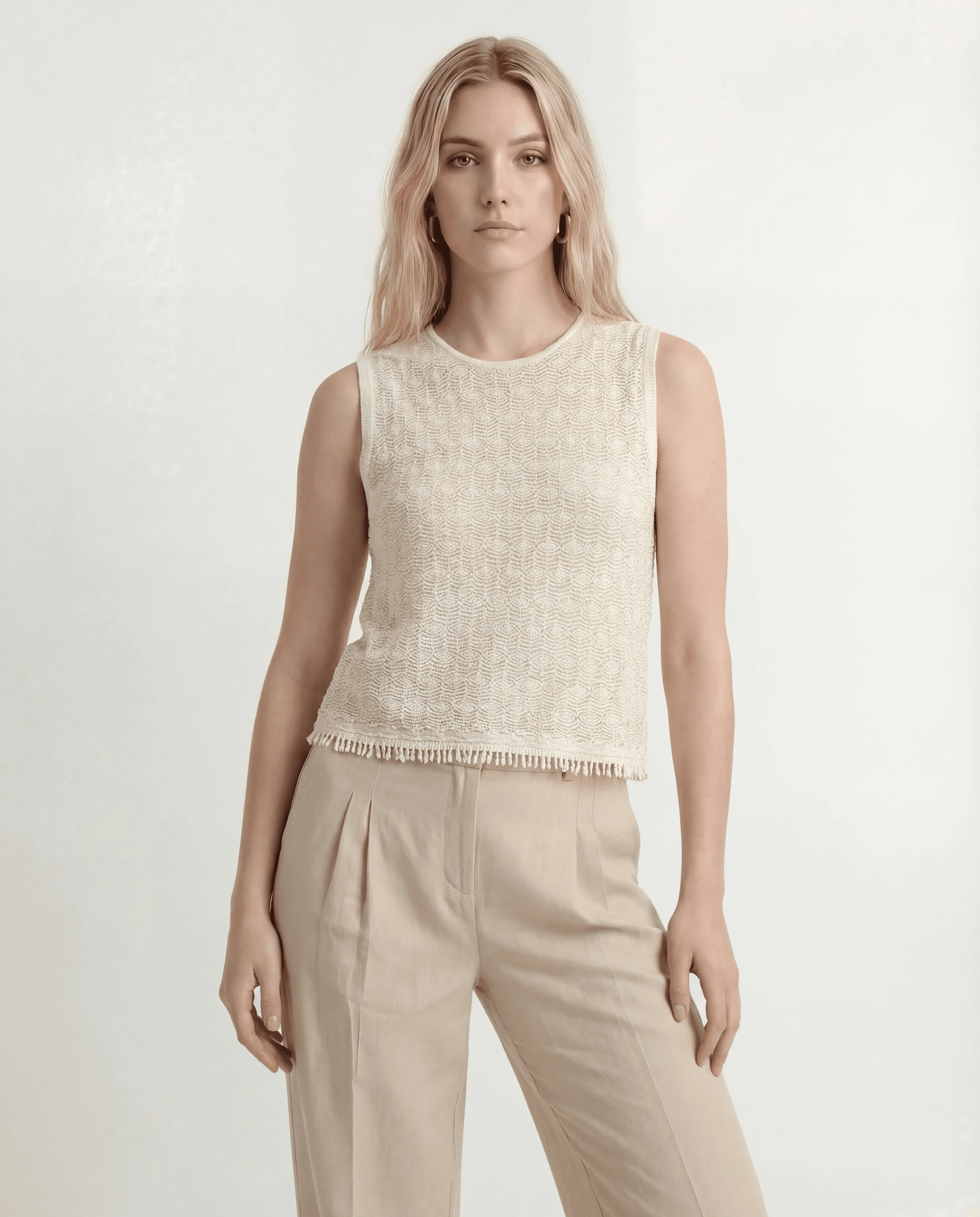 PULL SANS MANCHES - CASILA - ECRU - Image 5