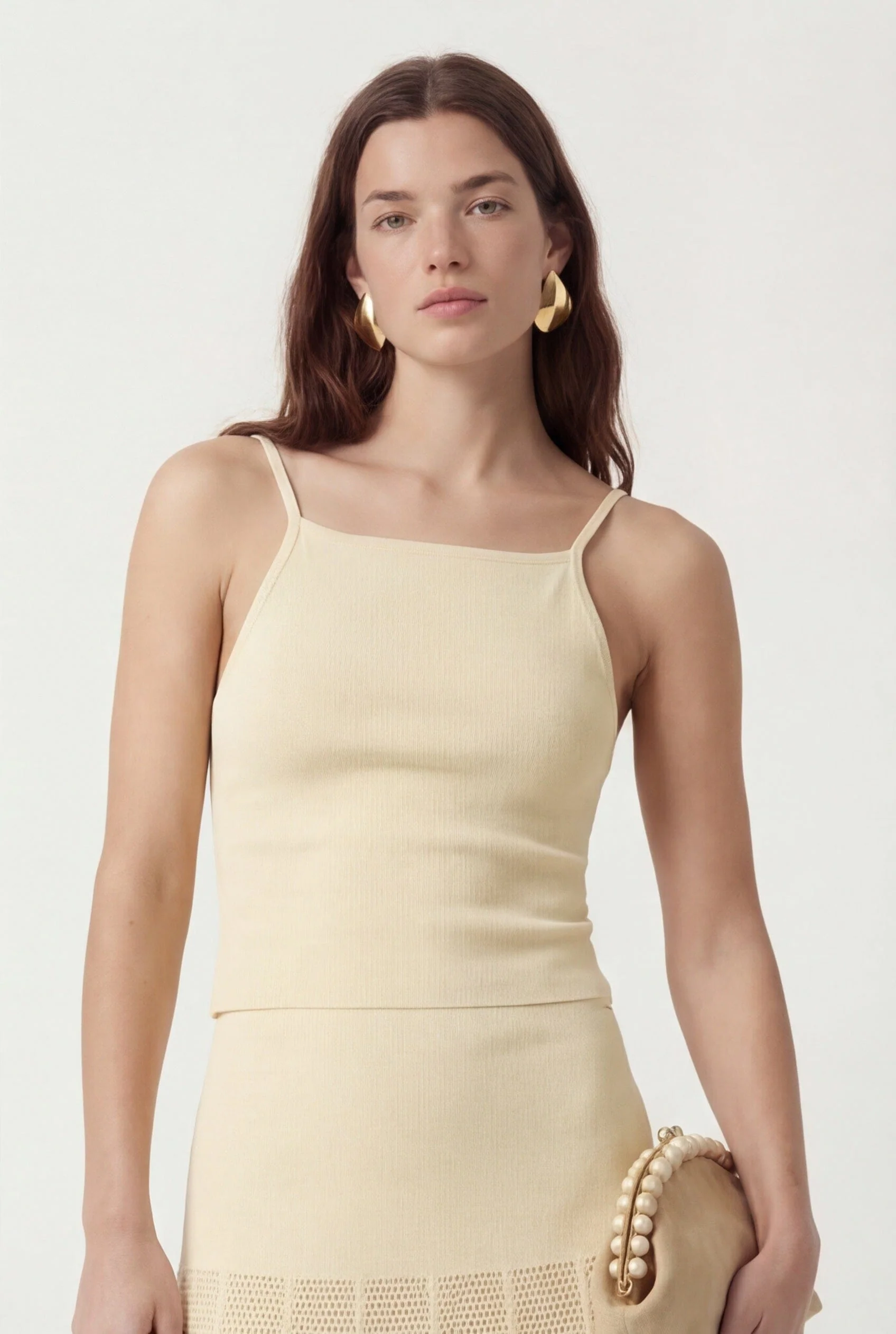 TOP MAILLE - CHARLEY - CREME